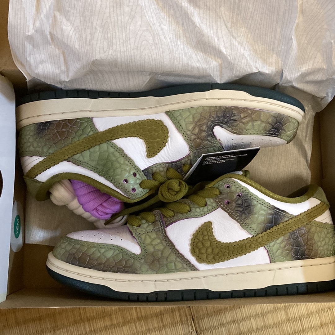 Alexis Sablone × Nike SB Dunk Low Pro "White and Pacific Moss"
