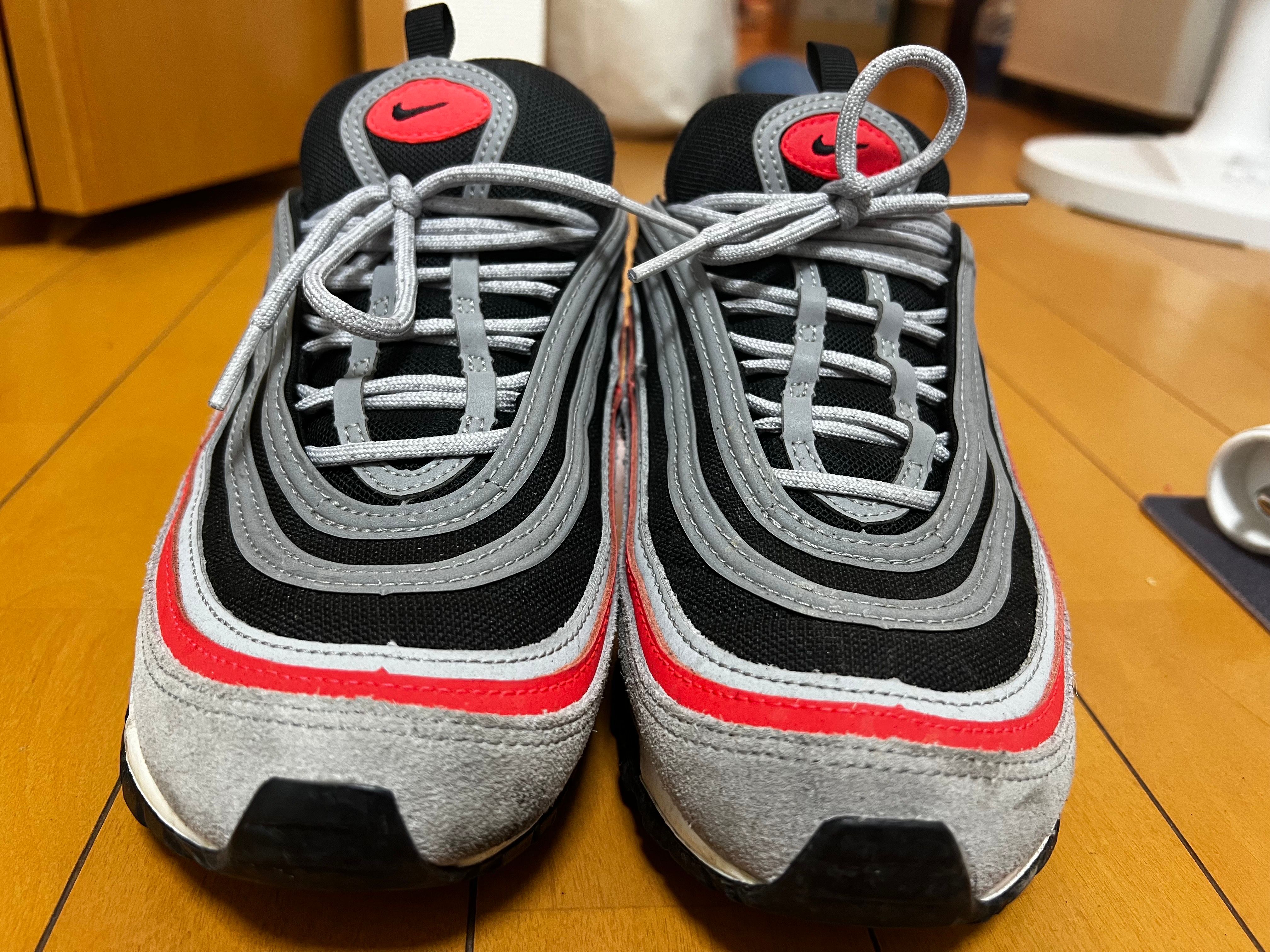 Nike GS Air Max 97 "Wolf Grey/Radiant Red"