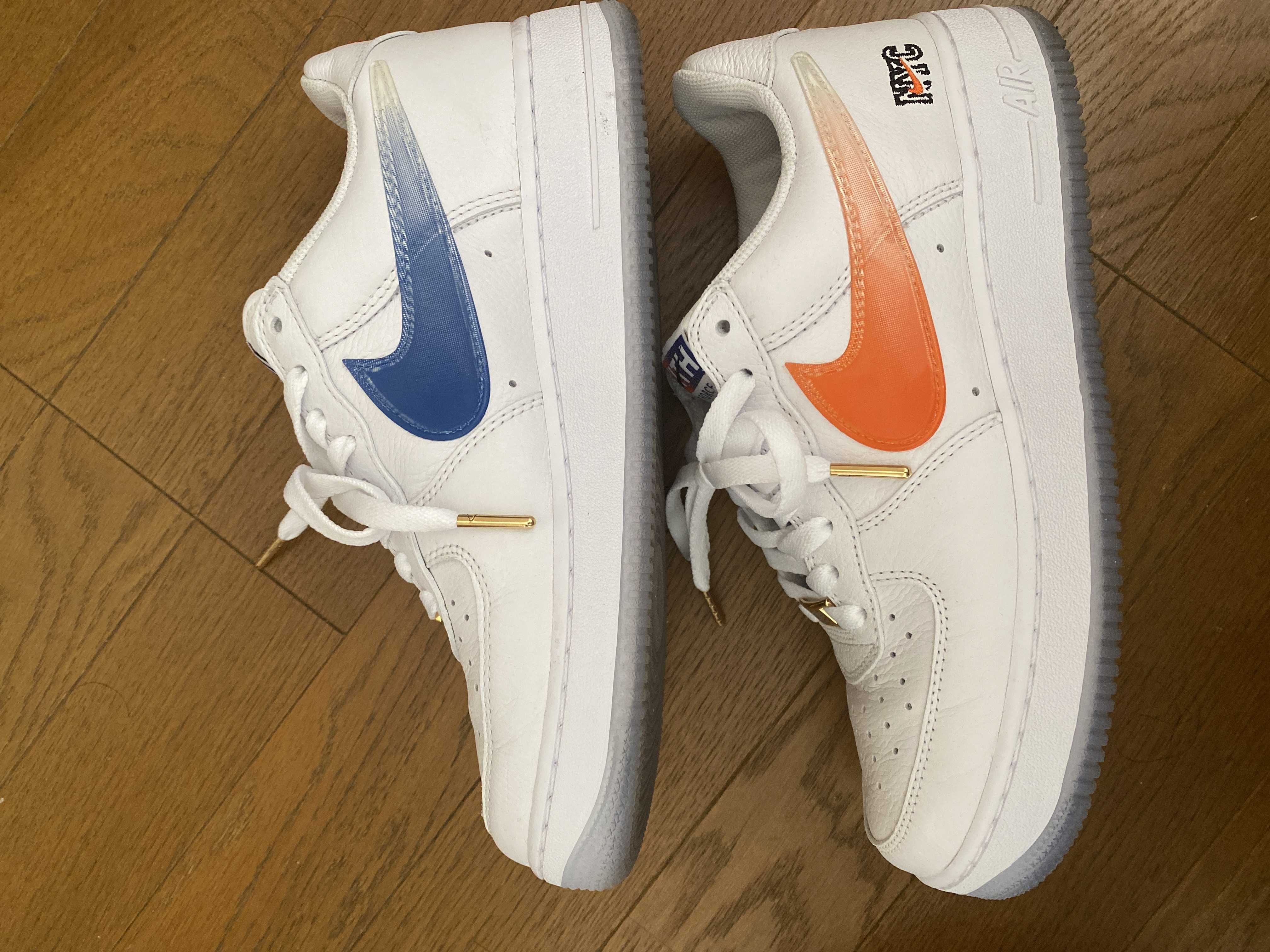 KITH × Nike Air Force 1 Low "White/Rush Blue/White/Brilliant Orange"