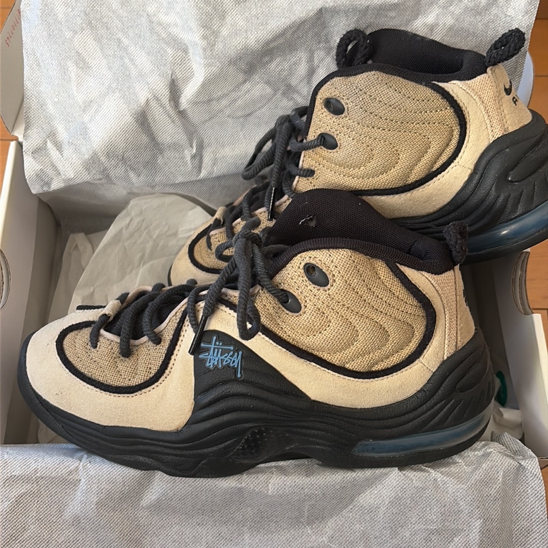 Stussy × Nike Air Penny 2 "Rattan and Limestone"