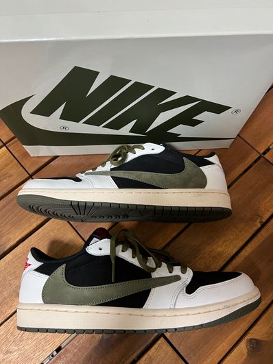 Travis Scott × Nike Women's Air Jordan 1 Low OG "Medium Olive"