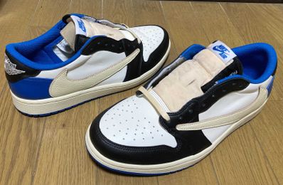 Travis Scott × fragment design × Nike Air Jordan 1 Low OG SP "Military Blue"