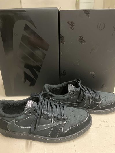 Travis Scott × Nike Air Jordan 1 Low OG SP "Black Phantom"