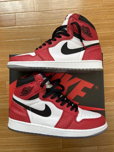 Spiderman × Nike Air Jordan 1 Origin Story "Gym Red/White/Photo Blue/Black"