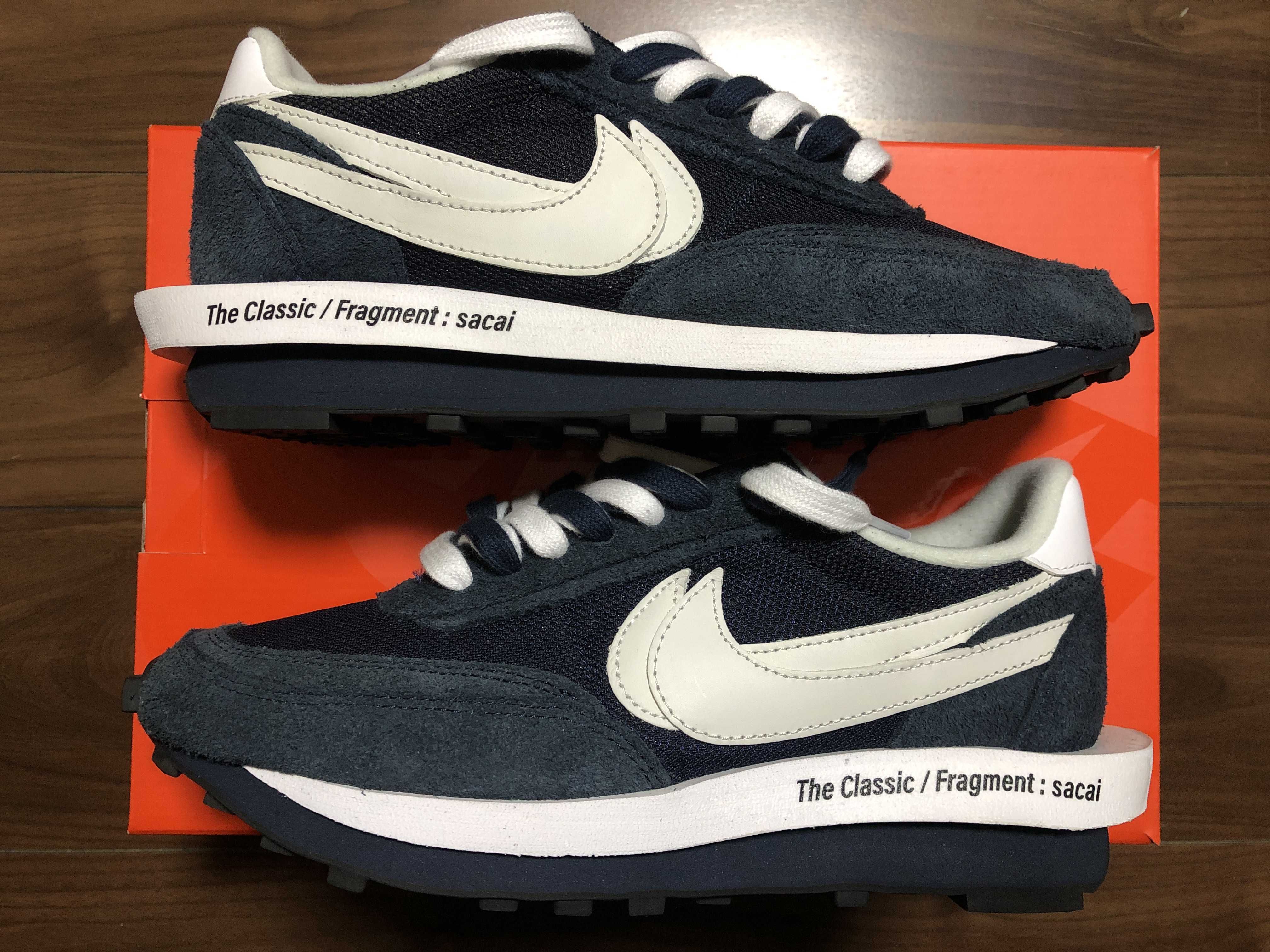 Fragment × sacai × Nike LD Waffle "Blackended Blue"