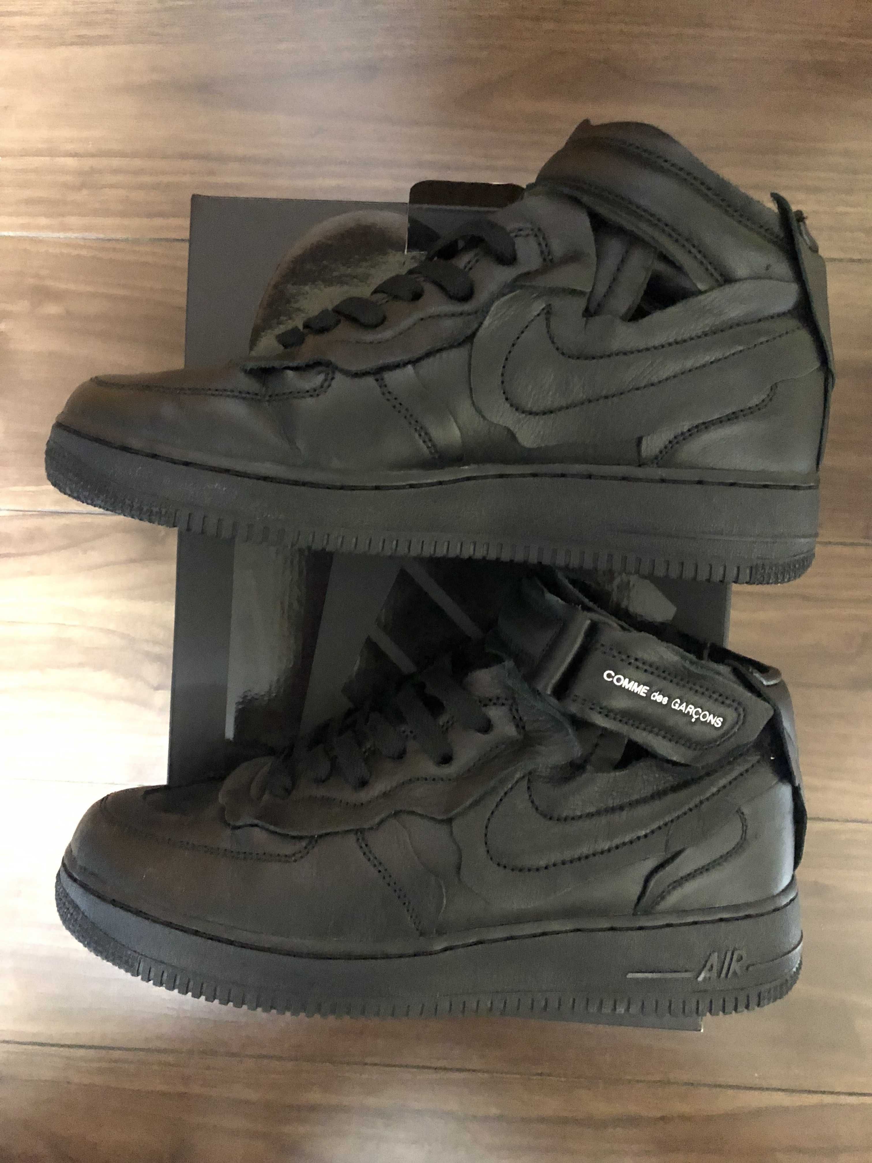 COMME des GARCONS × NIKE AIR FORCE 1 MID "BLACK"