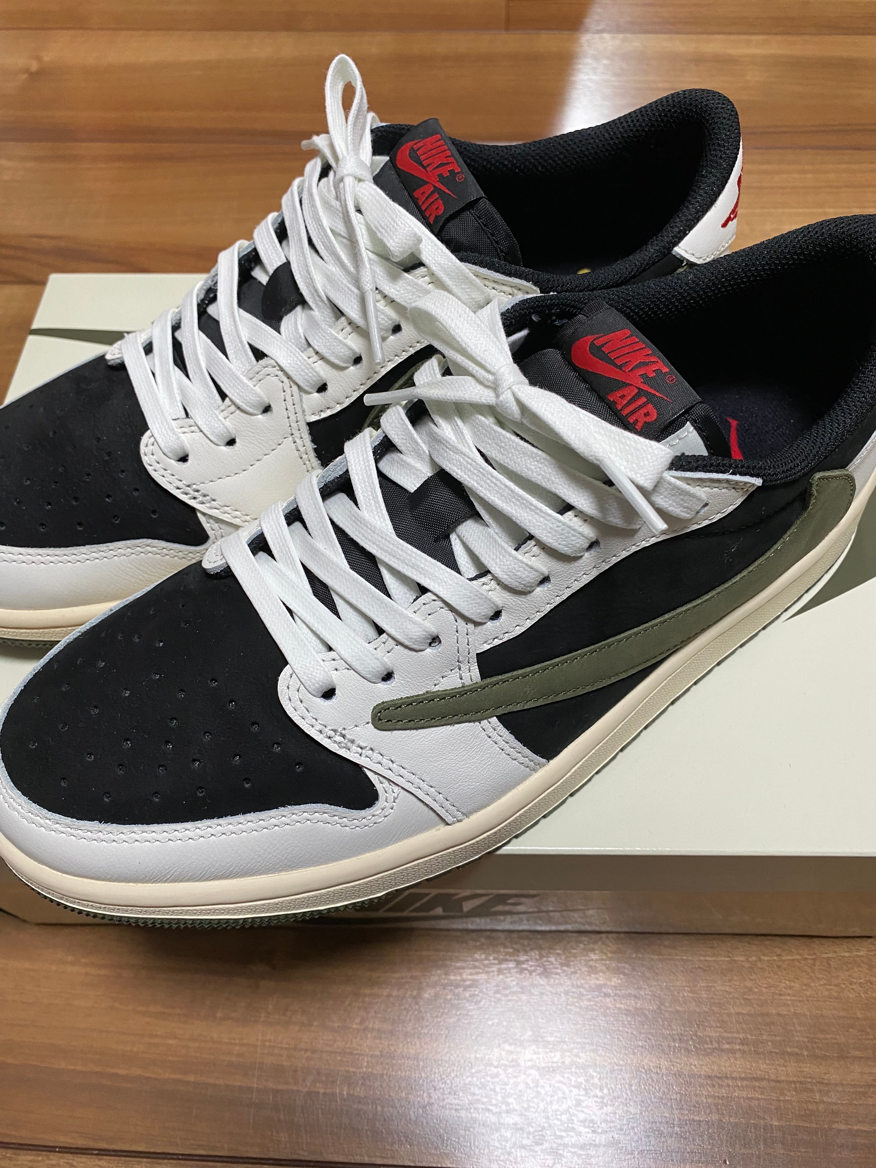 Travis Scott × Nike Women's Air Jordan 1 Low OG "Medium Olive"