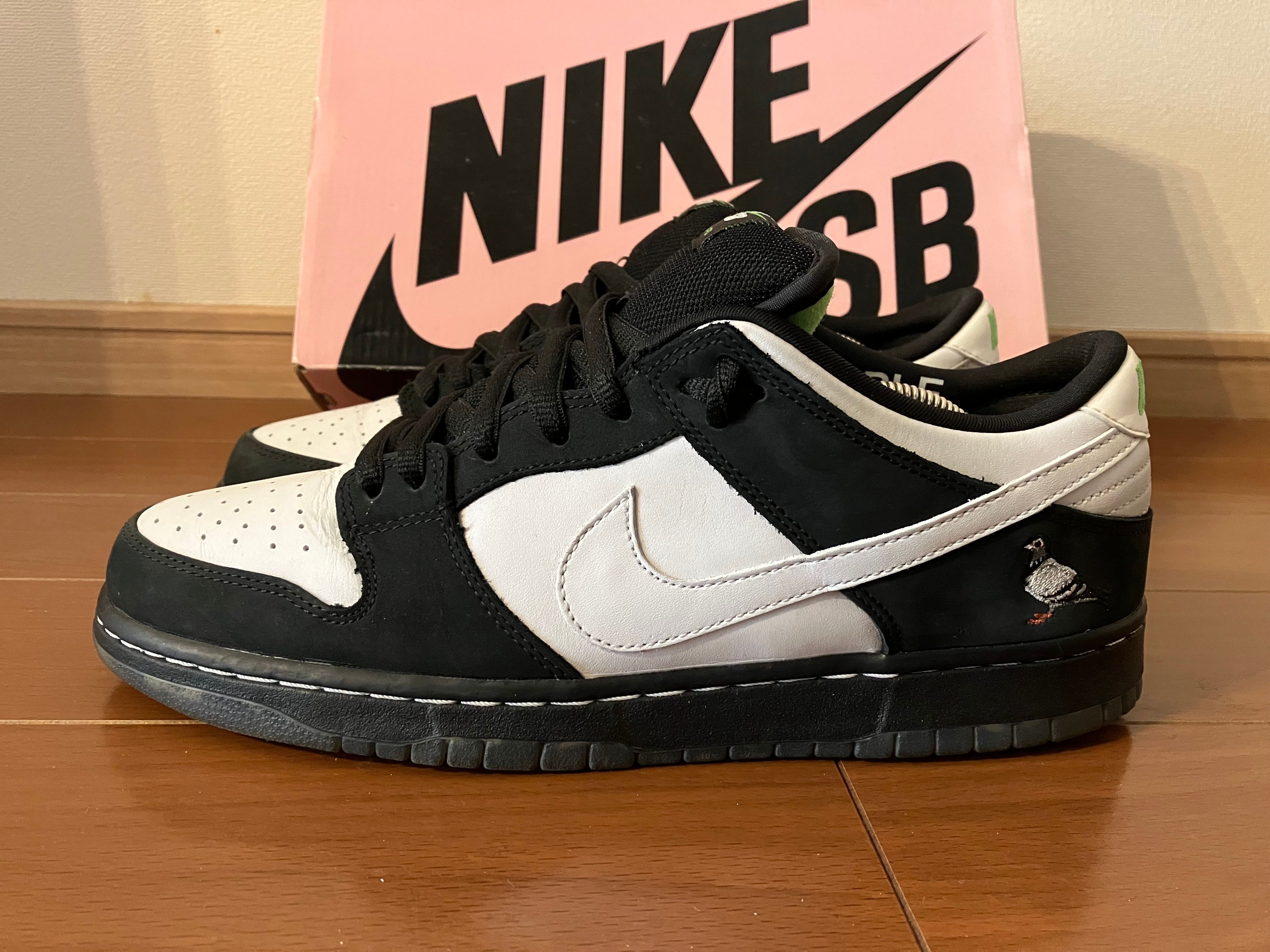 STAPLE × Nike SB Dunk Low "Pigeon Black/White"