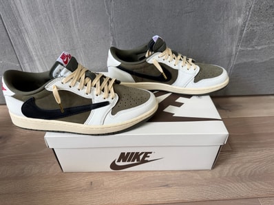 Travis Scott × Nike Air Jordan 1 Low OG SP "Reverse Olive"