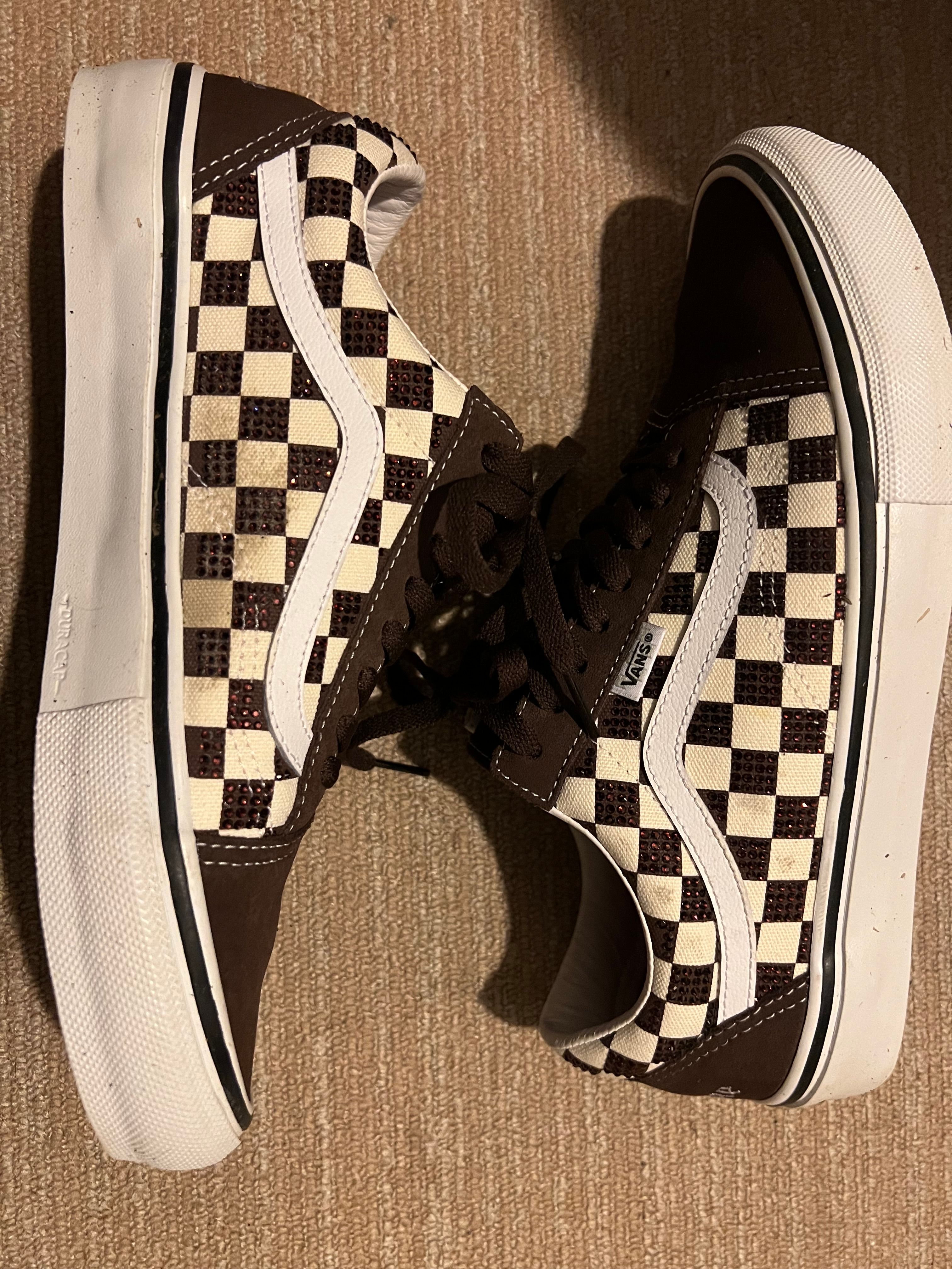 Supreme × Swarovski × Vans Old Skool "Brown"