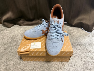 HAY × Asics Skyhand OG "Chambray Blue/ Tortoise Shell"