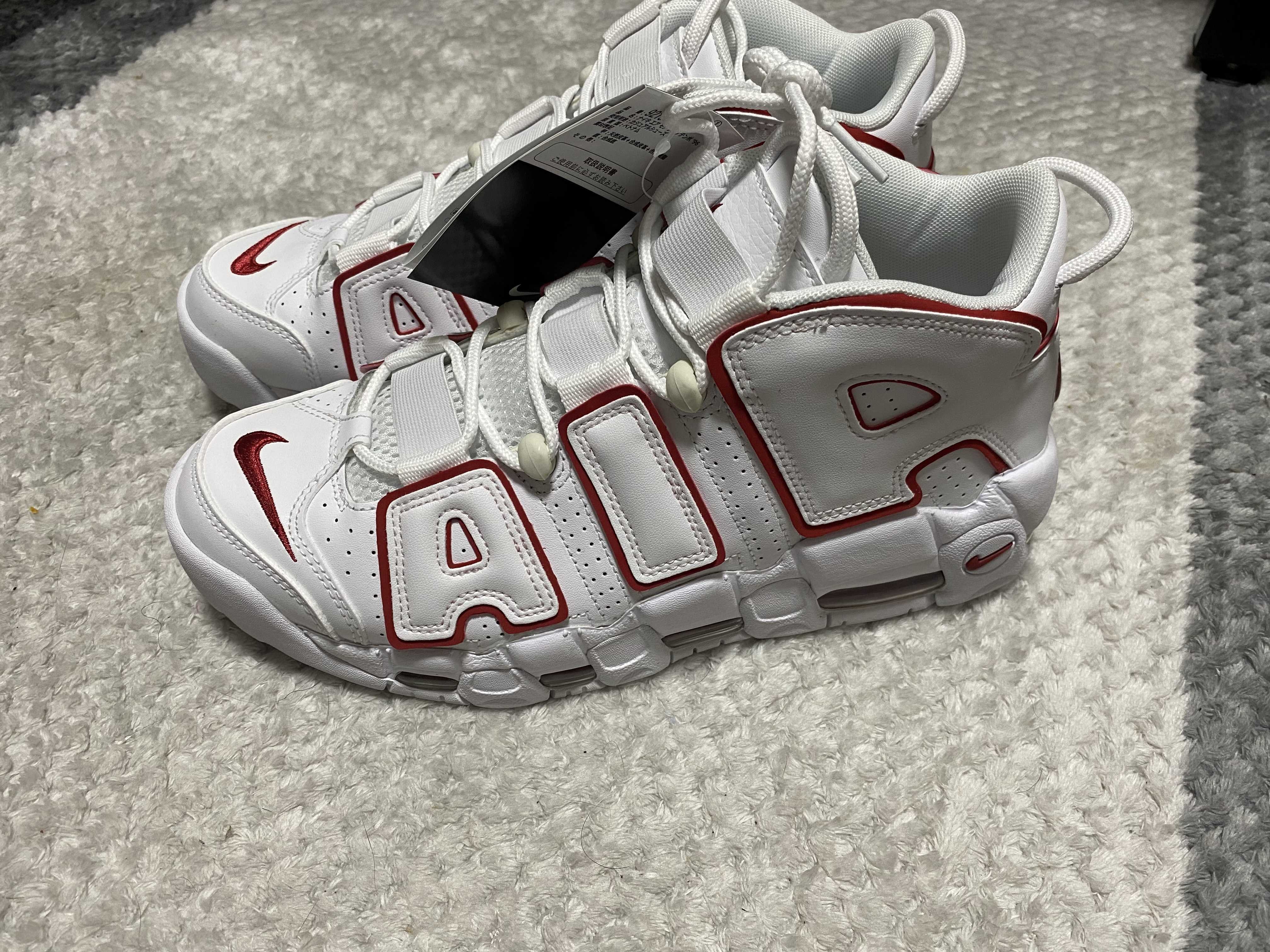 NIKE AIR MORE UPTEMPO "WHITE/VARSITY RED" (2021)
