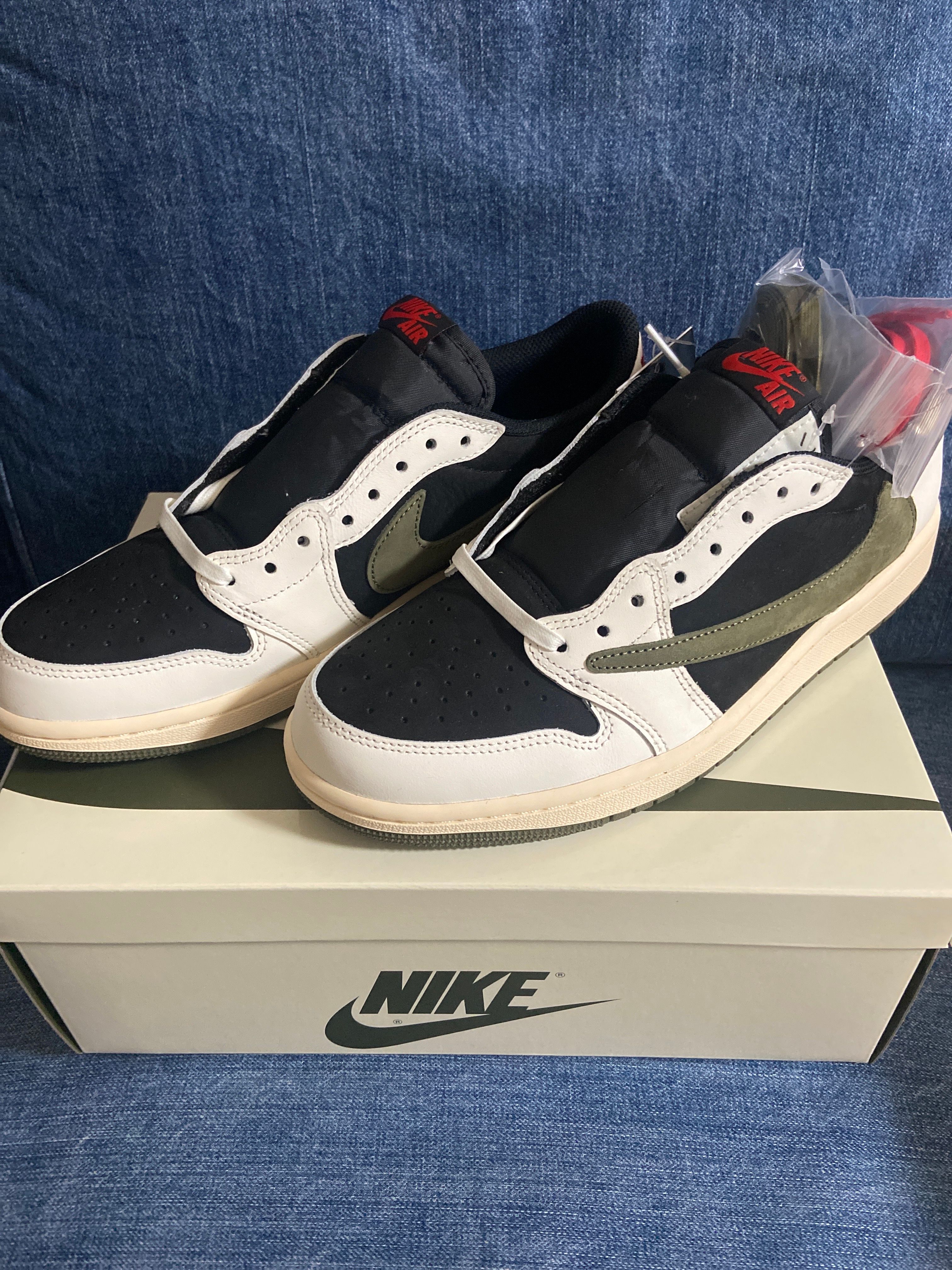 Travis Scott × Nike Women's Air Jordan 1 Low OG "Medium Olive"