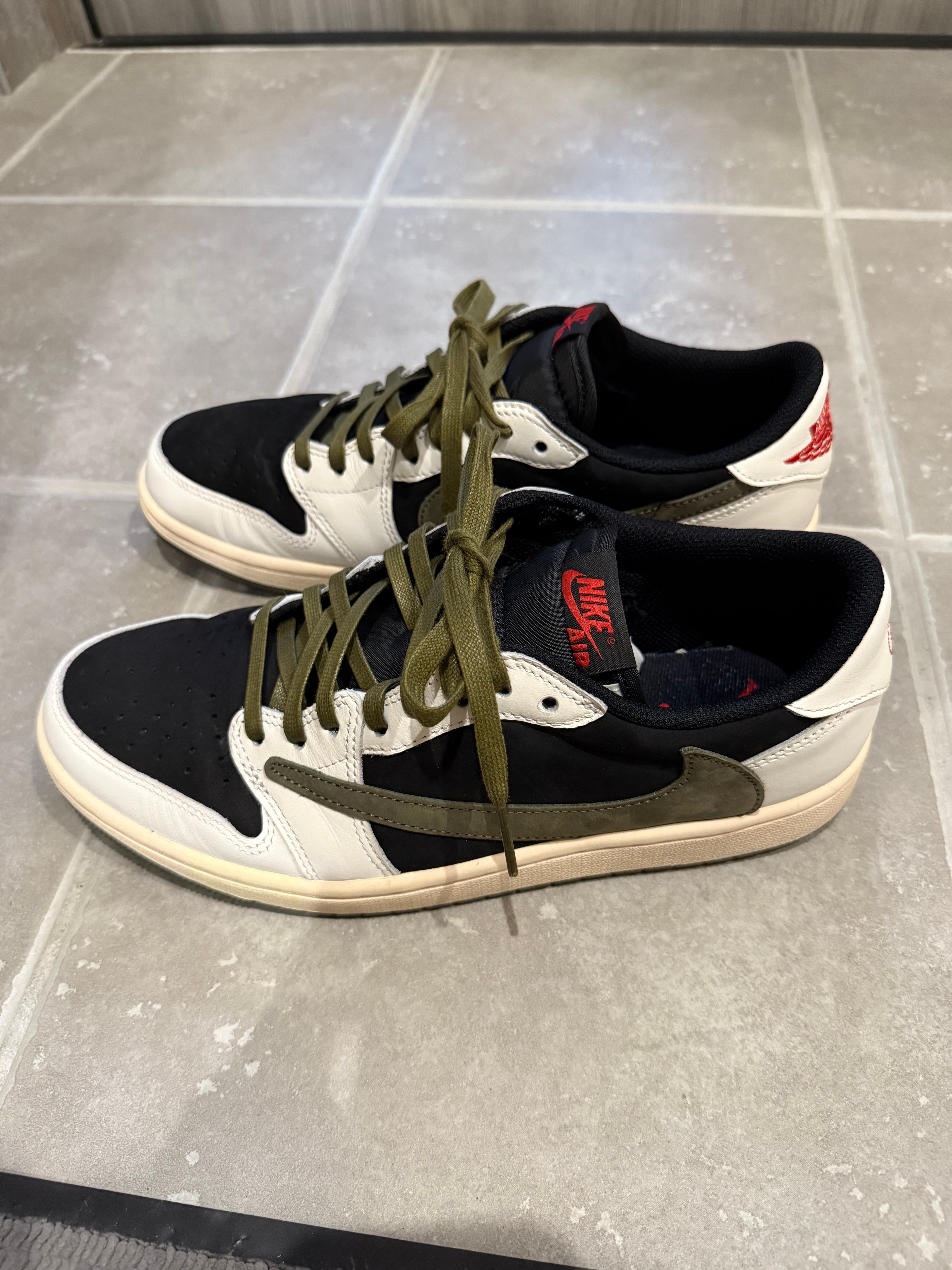 Travis Scott × Nike Women's Air Jordan 1 Low OG "Medium Olive"