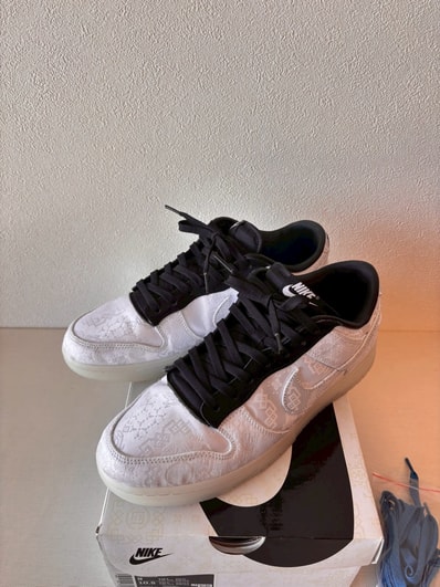 CLOT × fragment design × Nike Dunk Low "Black and White"