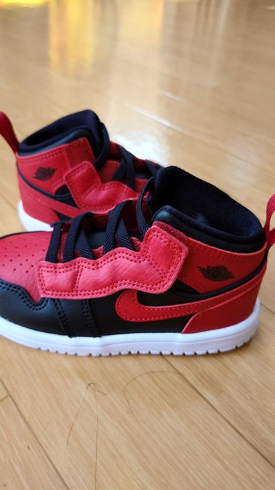 Nike TD Air Jordan 1 Mid "Bred"