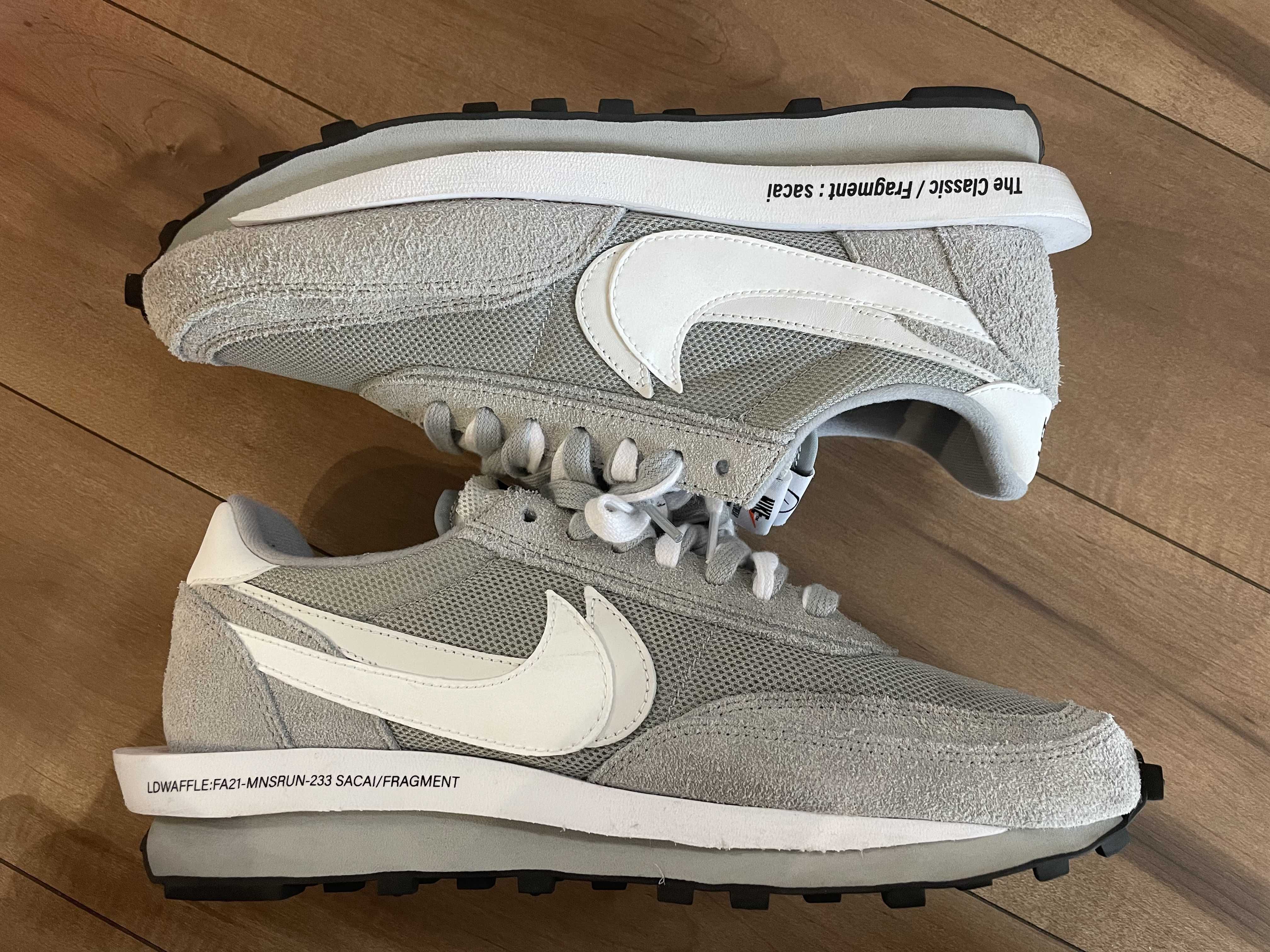 Fragment × sacai × Nike LD Waffle "Light Smoke Grey"