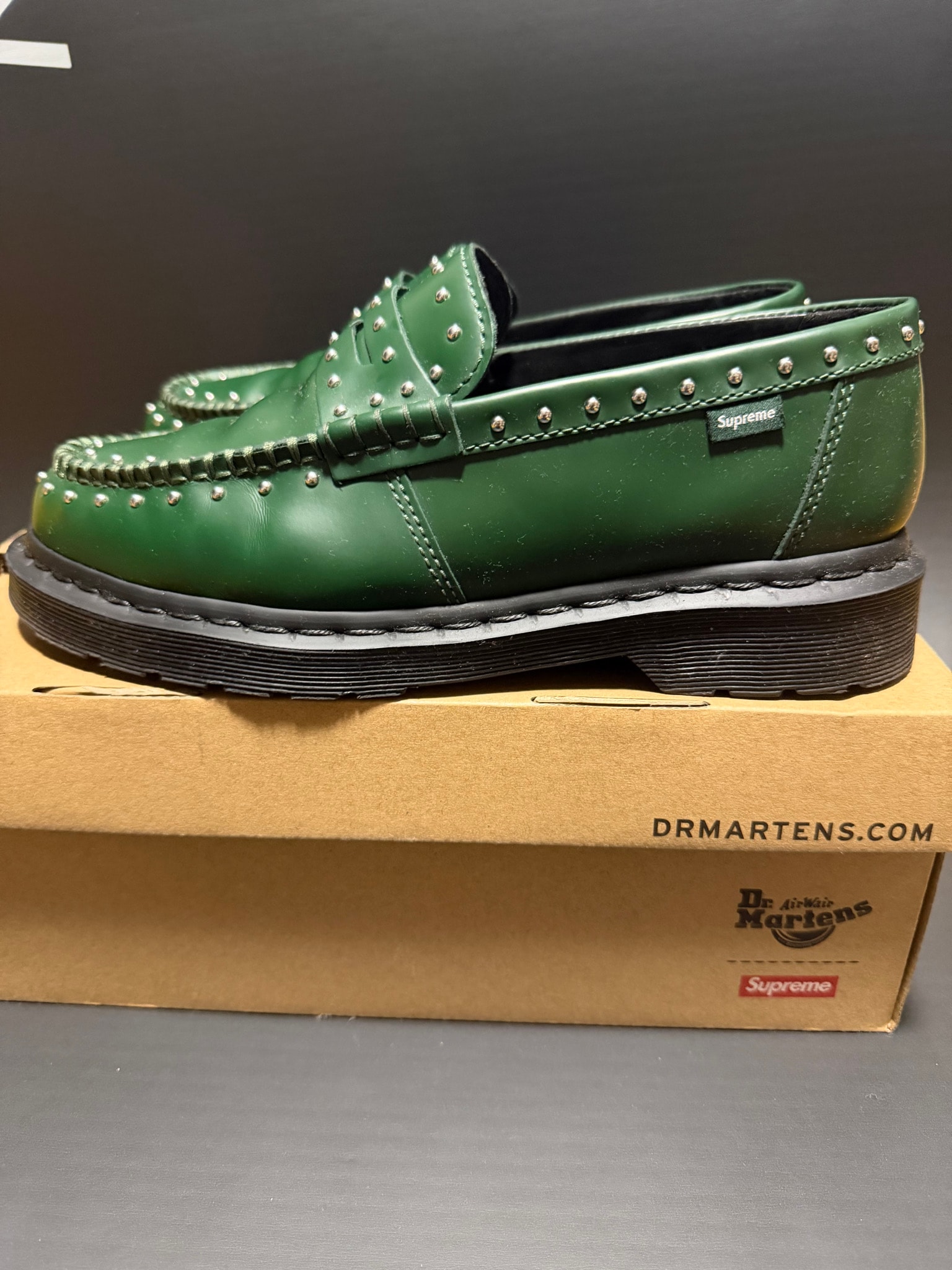 Supreme × Dr.Martens Studded Penton Loafer "Dark Green" 25SS Week 13
