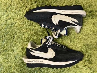 Fragment × sacai × Nike LD Waffle "Blackended Blue"