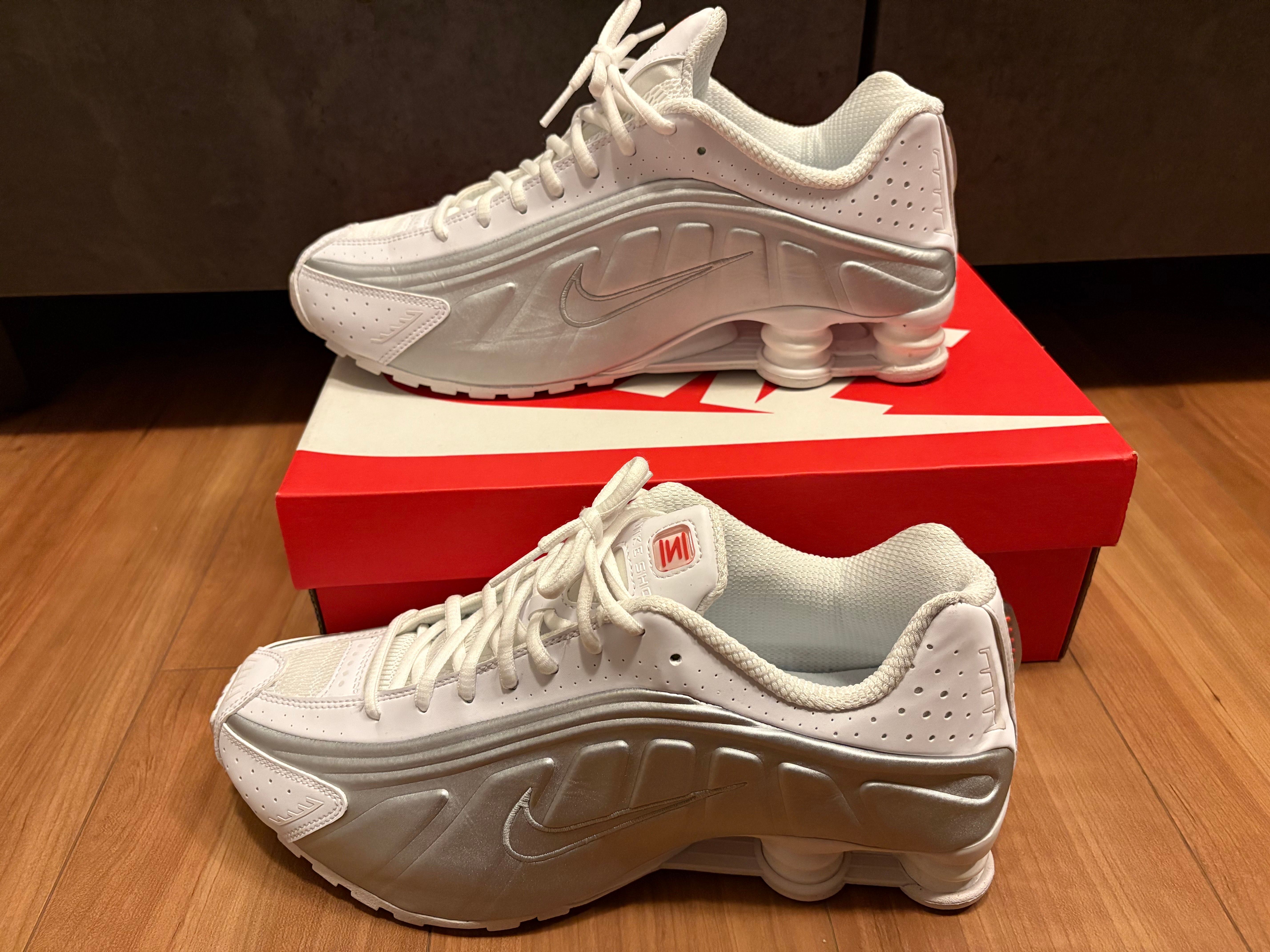 Nike Women's Shox R4 "White and Metallic Silver"