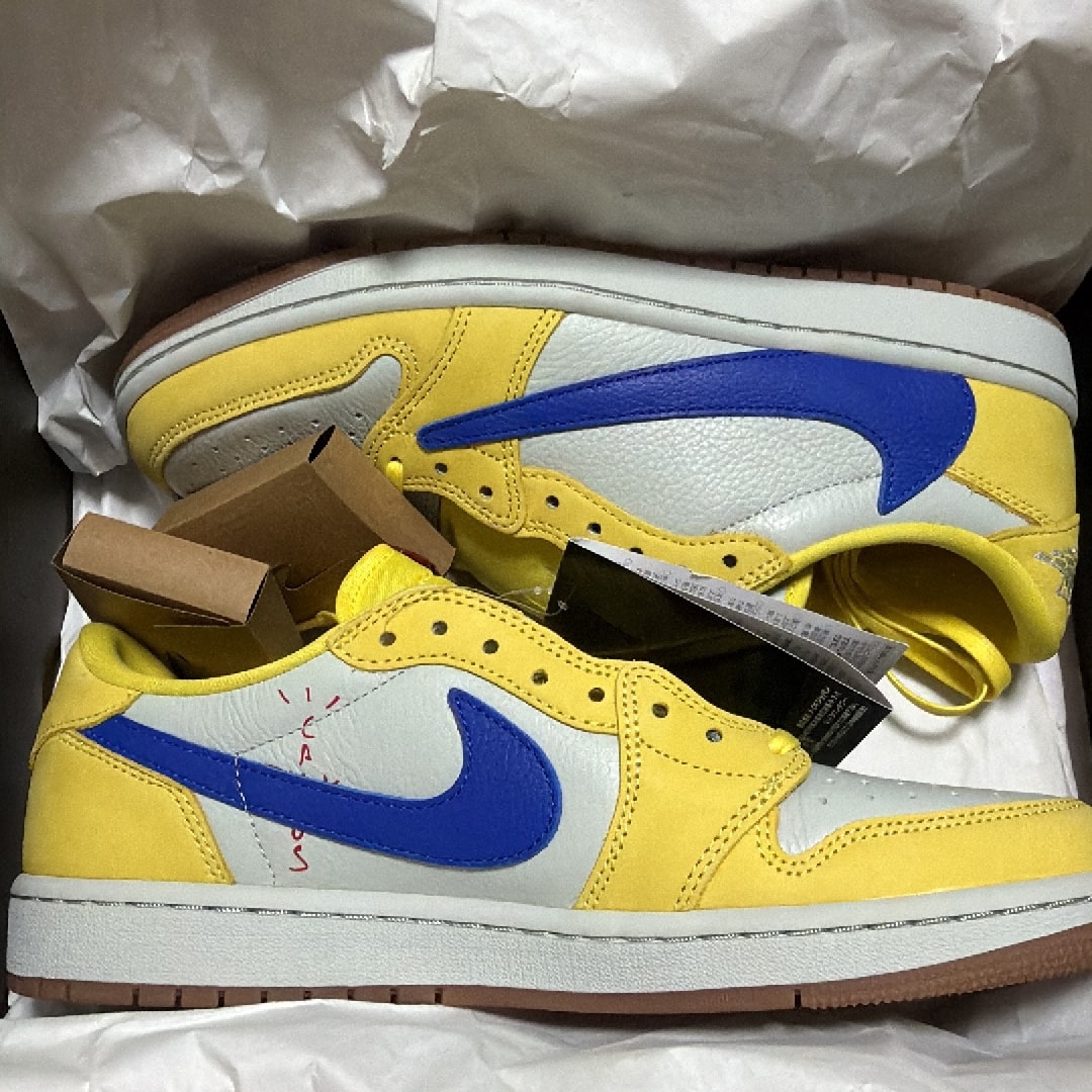 Travis Scott × Nike Women's Air Jordan 1 Retro Low OG "Canary"