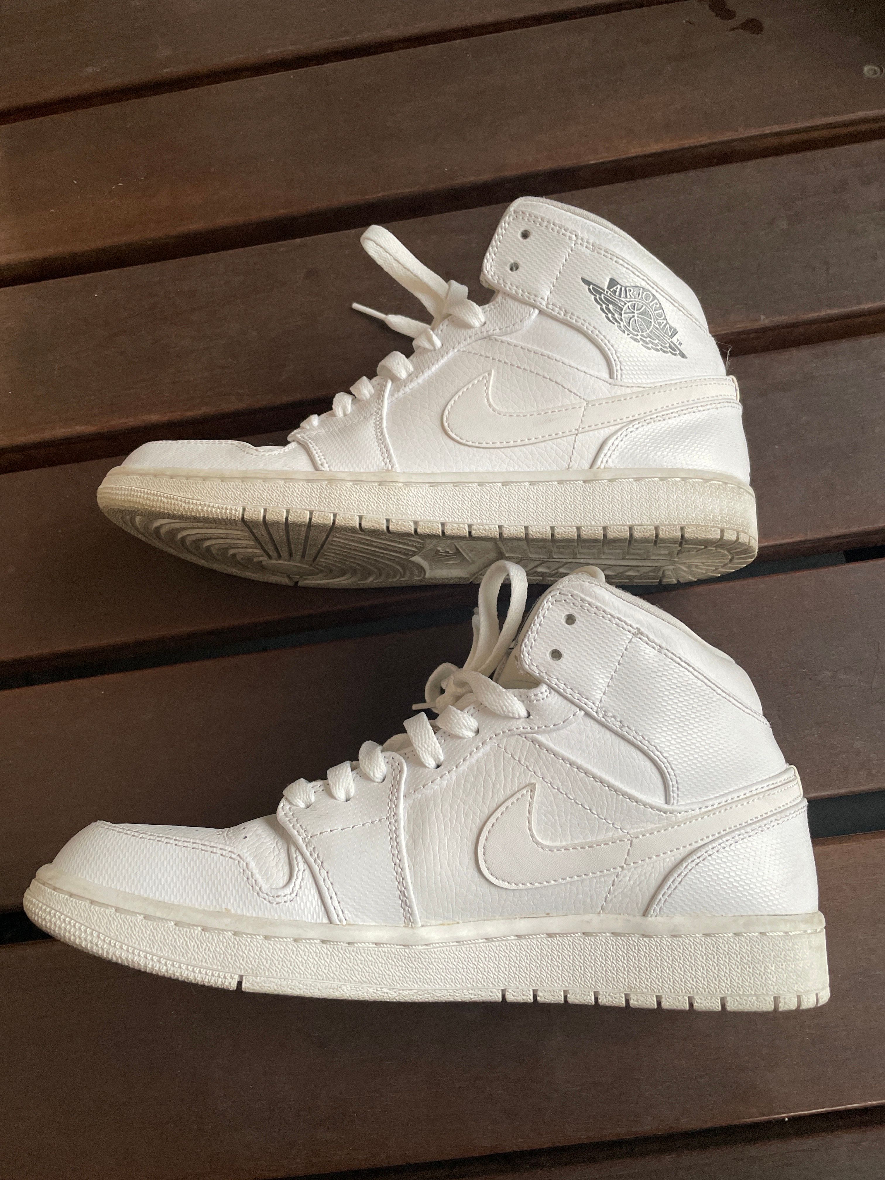 NIKE AIR JORDAN 1 MID WHITE COOL GREY (2014)