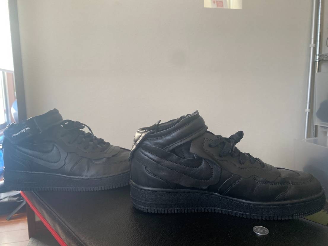 COMME des GARCONS × NIKE AIR FORCE 1 MID "BLACK"