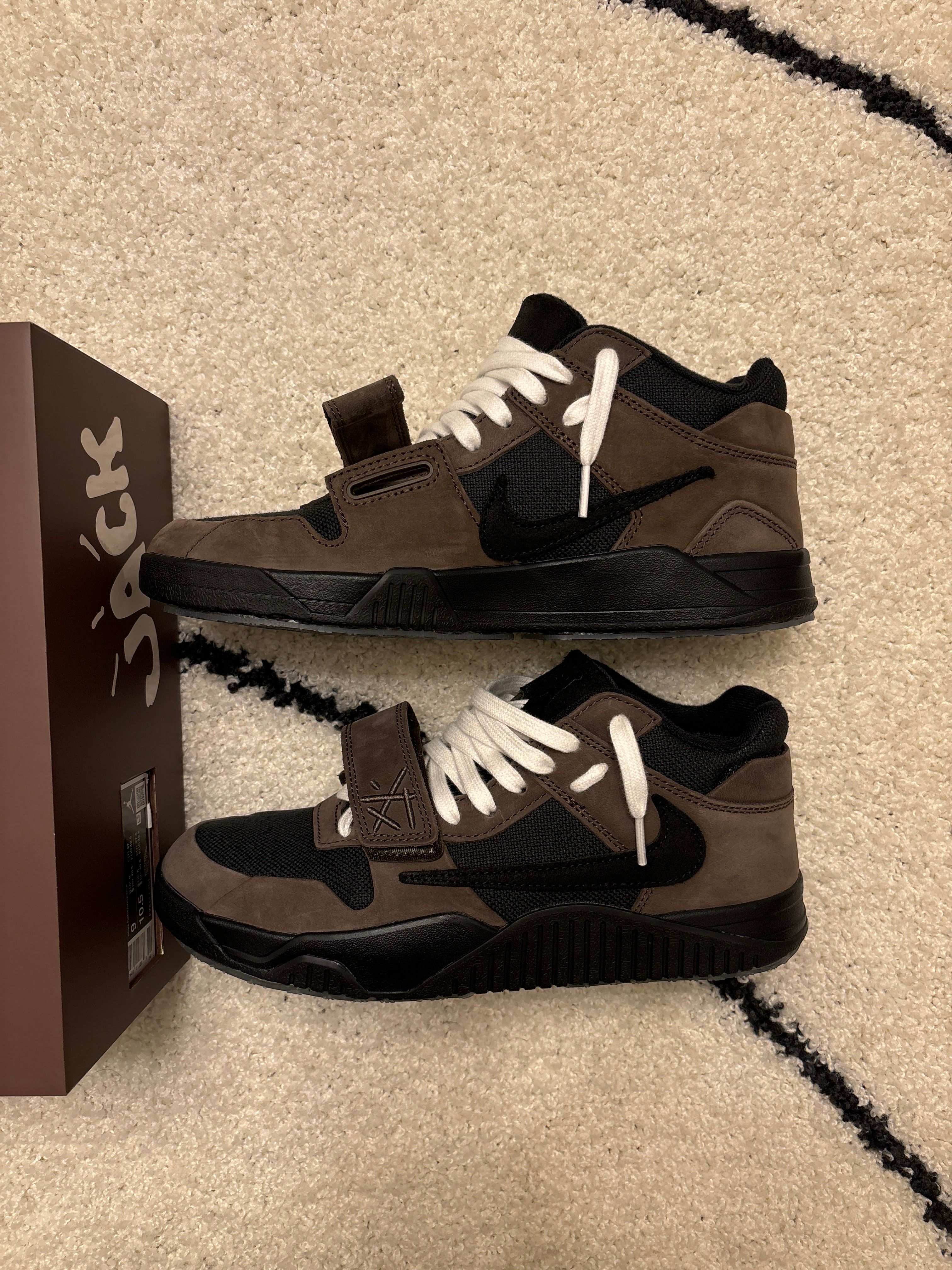 Travis Scott × Nike Jordan Jumpman Jack TR CJ1 T-Rexx "Black and Dark Mocha"