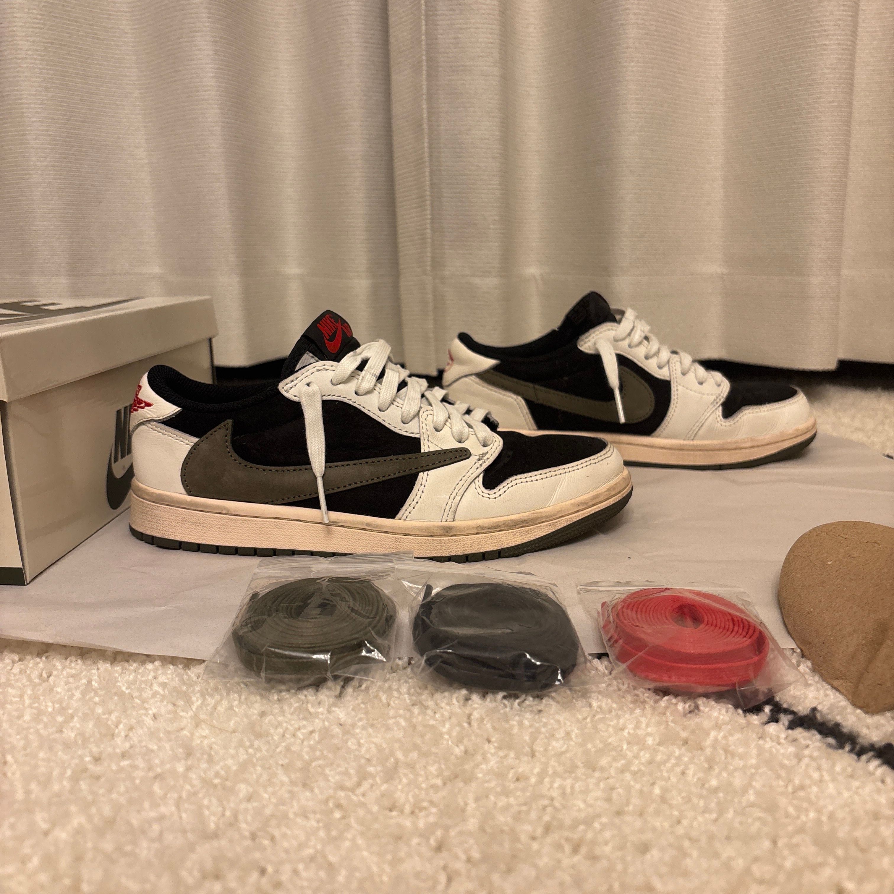 Travis Scott × Nike Women's Air Jordan 1 Low OG "Medium Olive"