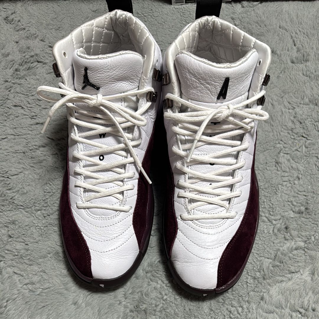 A Ma Maniere × Nike Women's Air Jordan 12 "White and Burgundy Crush"