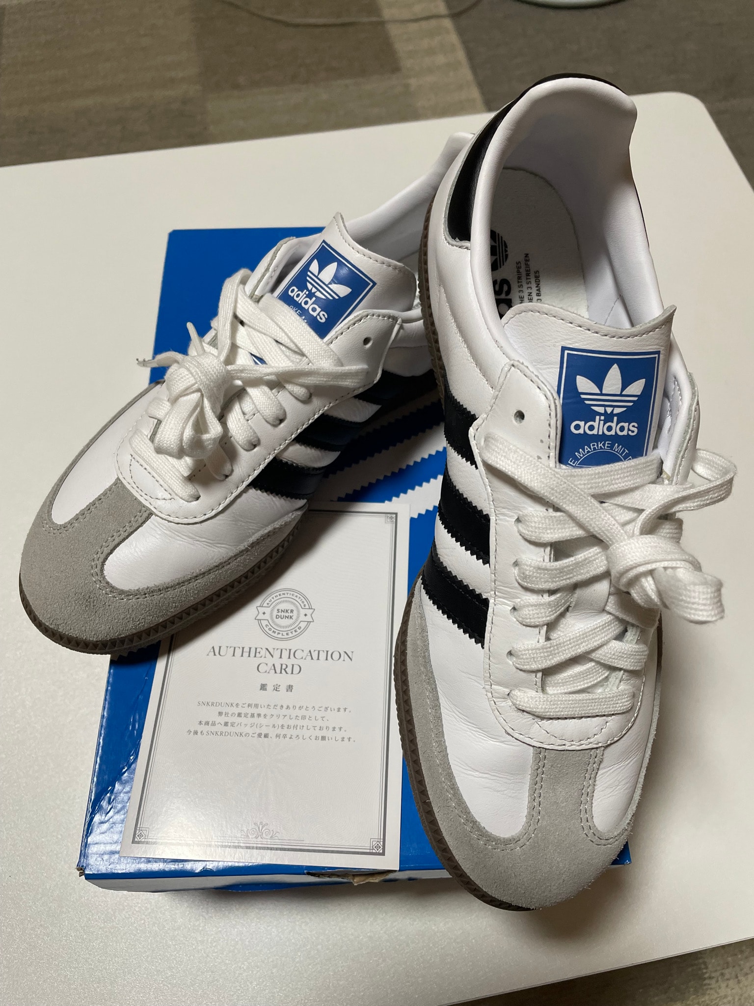 adidas Samba OG "Cloud White/Core Black/Clear Granite"