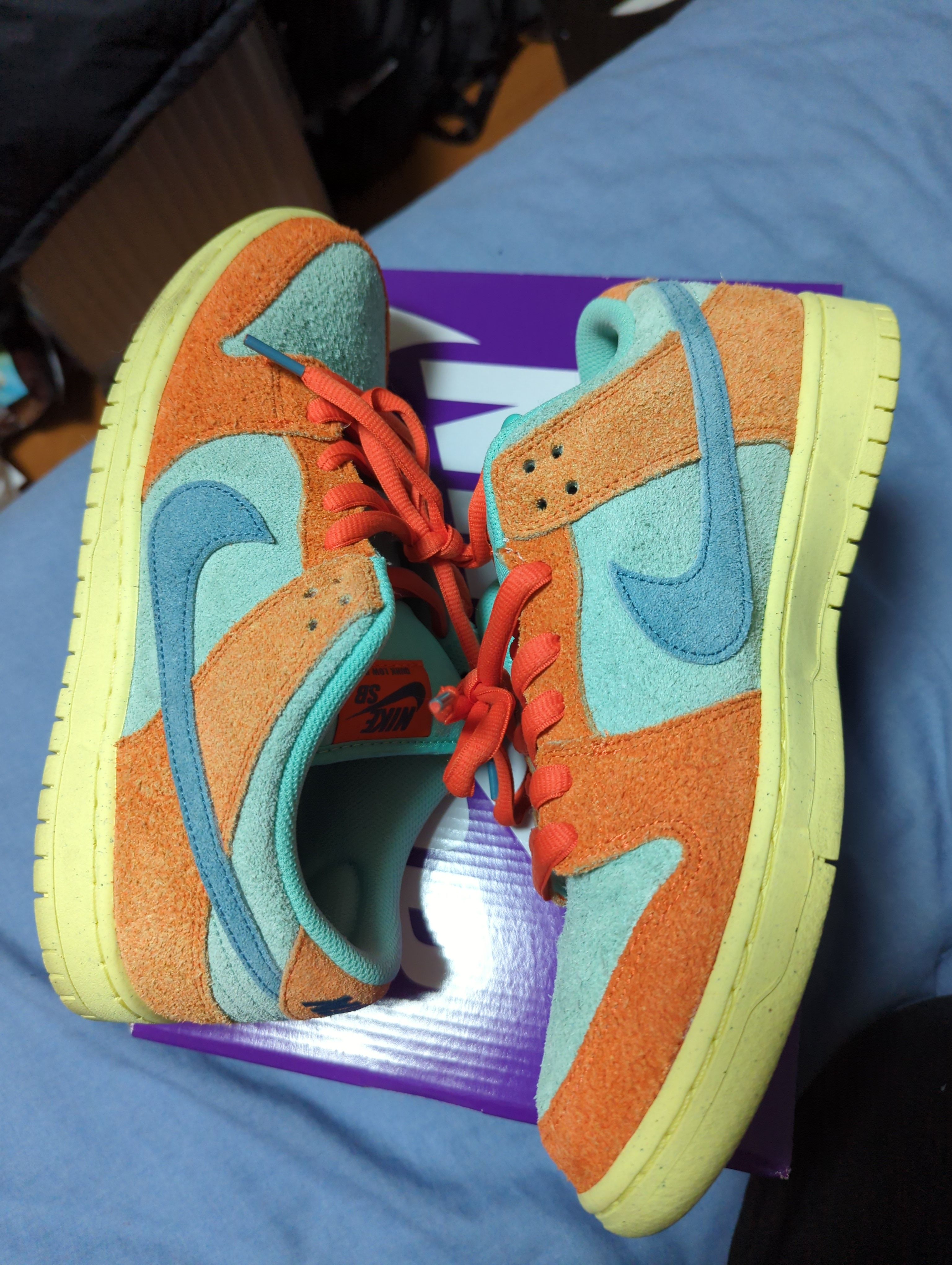 Nike SB Dunk Low Pro PRM "Orange and Emerald Rise"