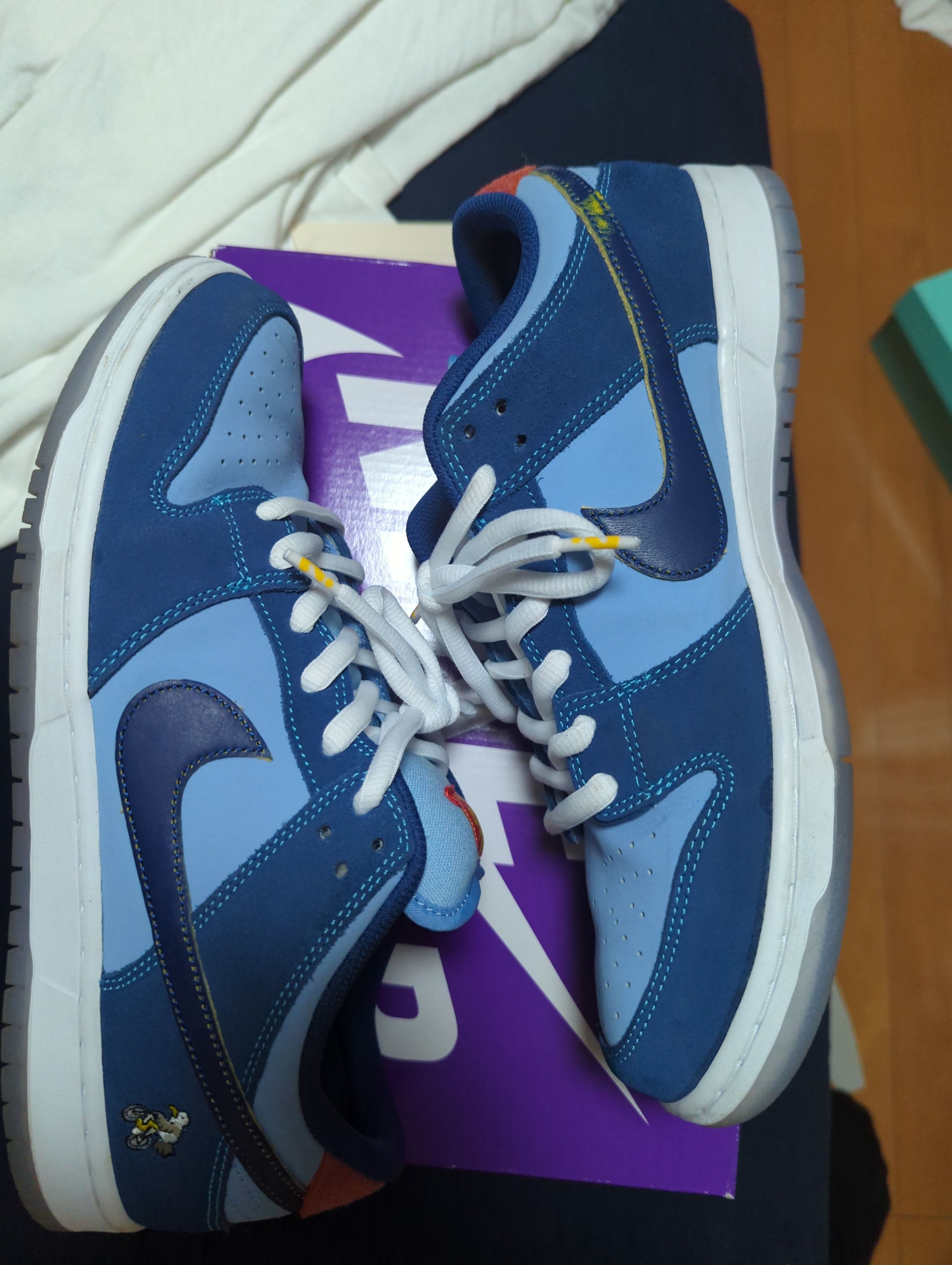 Why So Sad? × Nike SB Dunk Low "Coastal Blue/Speed Yellow-University Red"