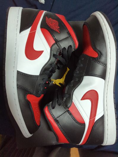 Nike Air Jordan 1 Mid "Black/Gym Red/White"