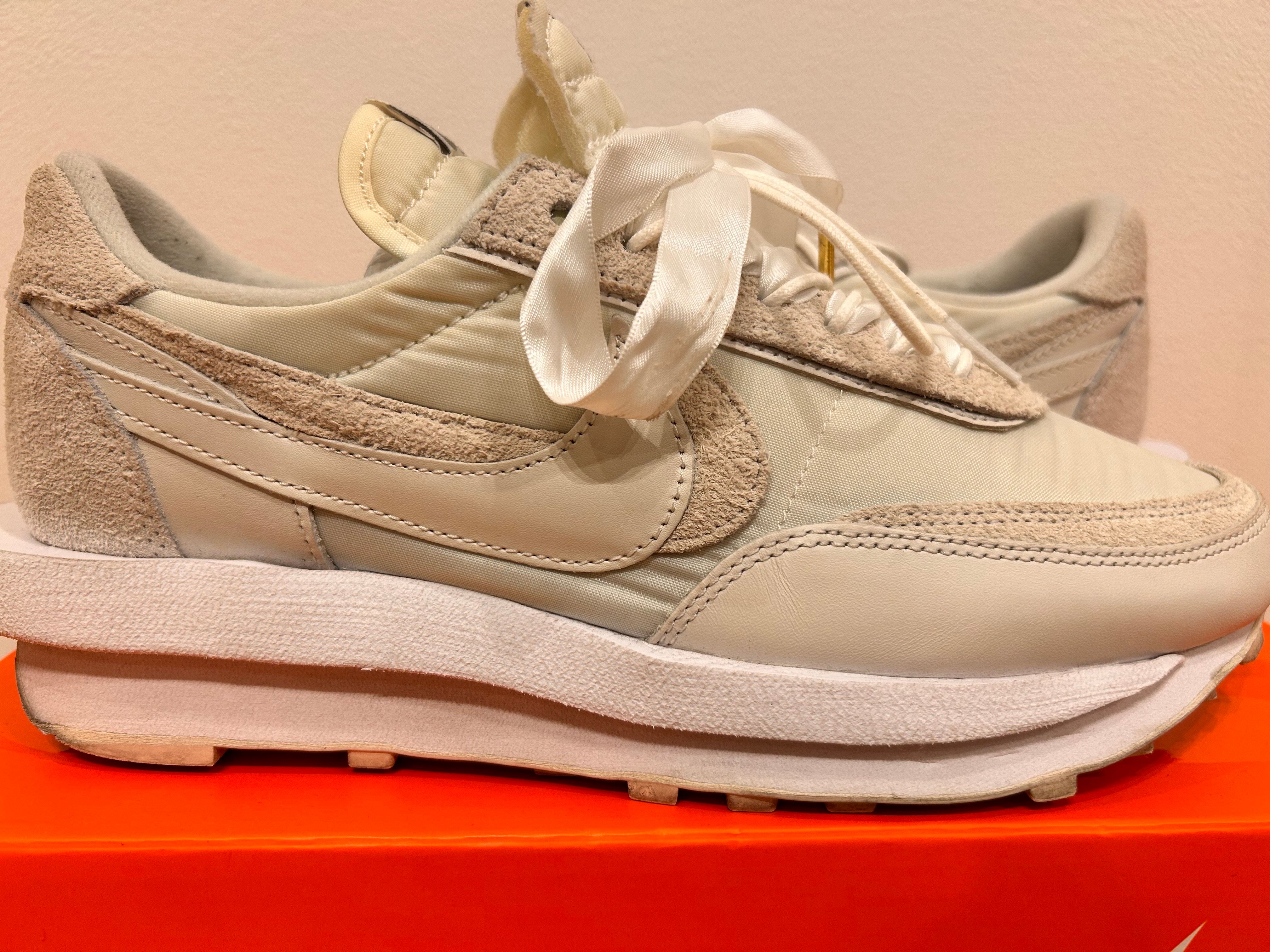sacai × Nike LDV Waffle "Triple White"
