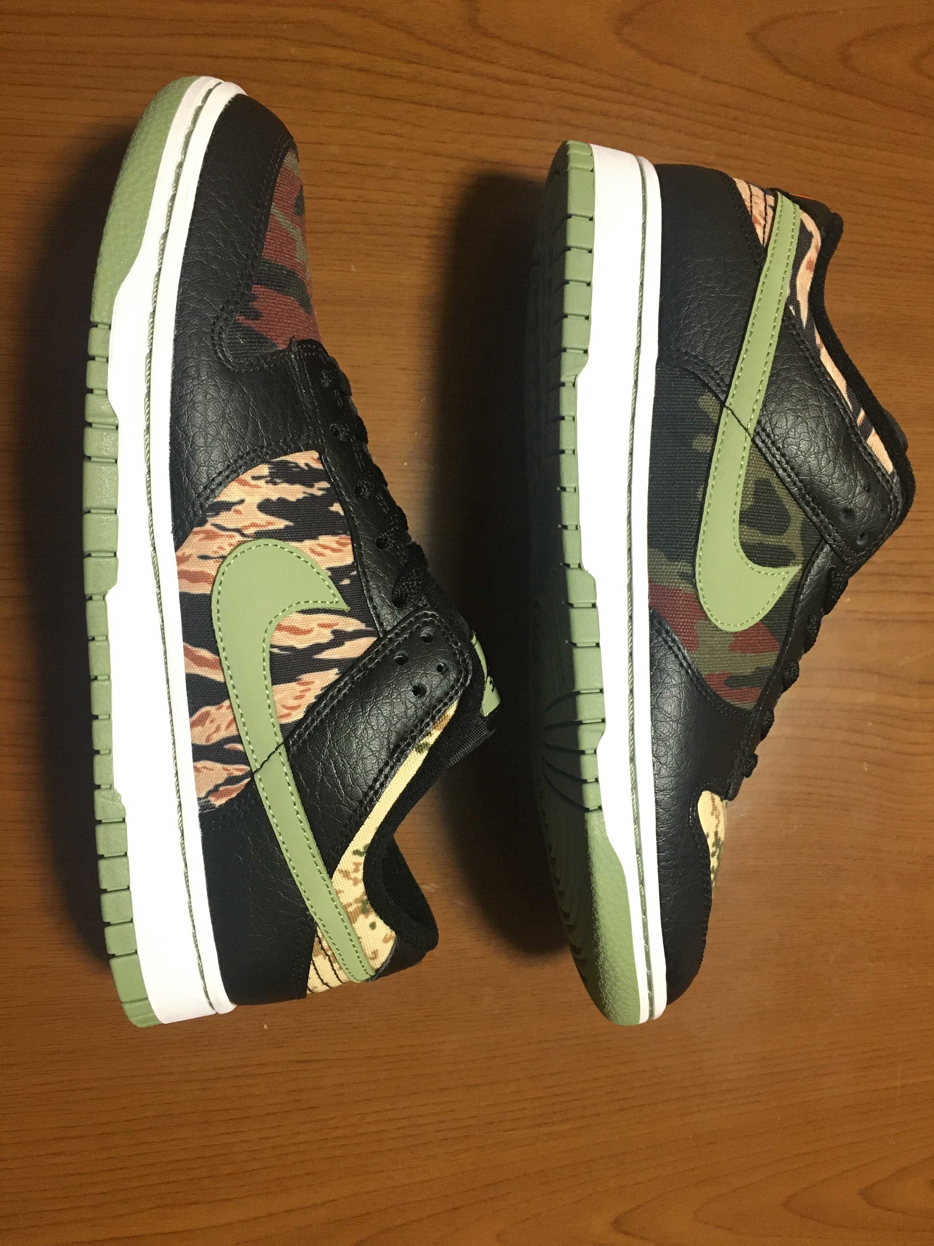 NIKE DUNK LOW SE "BLACK MULTI CAMO"