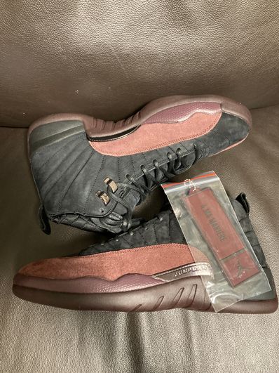 A Ma Maniere × Nike Women's Air Jordan 12 "Black and Burgundy Crush"