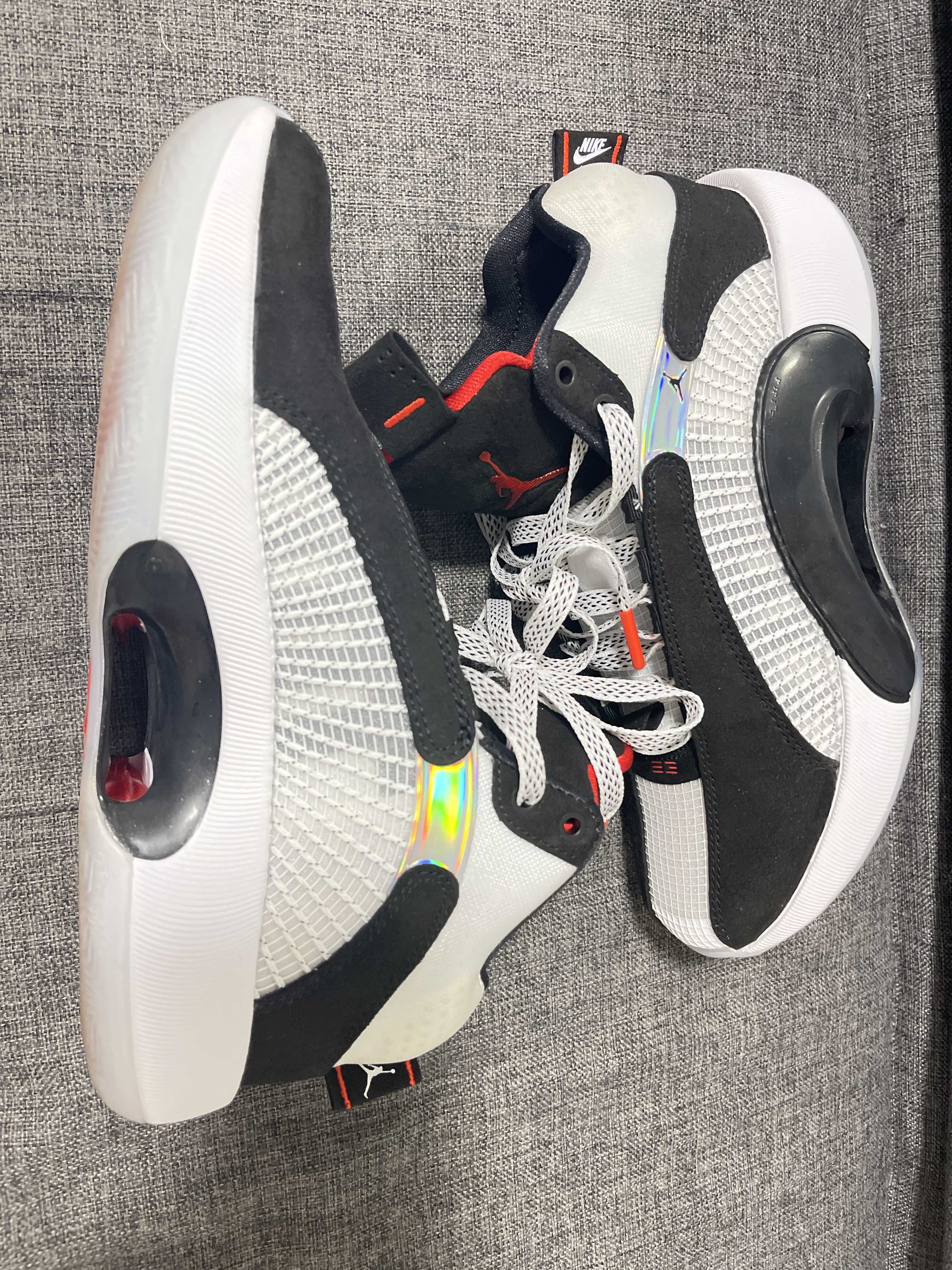 Nike Air Jordan 35 DNA "White/Gym Red/Black" (White Sole)