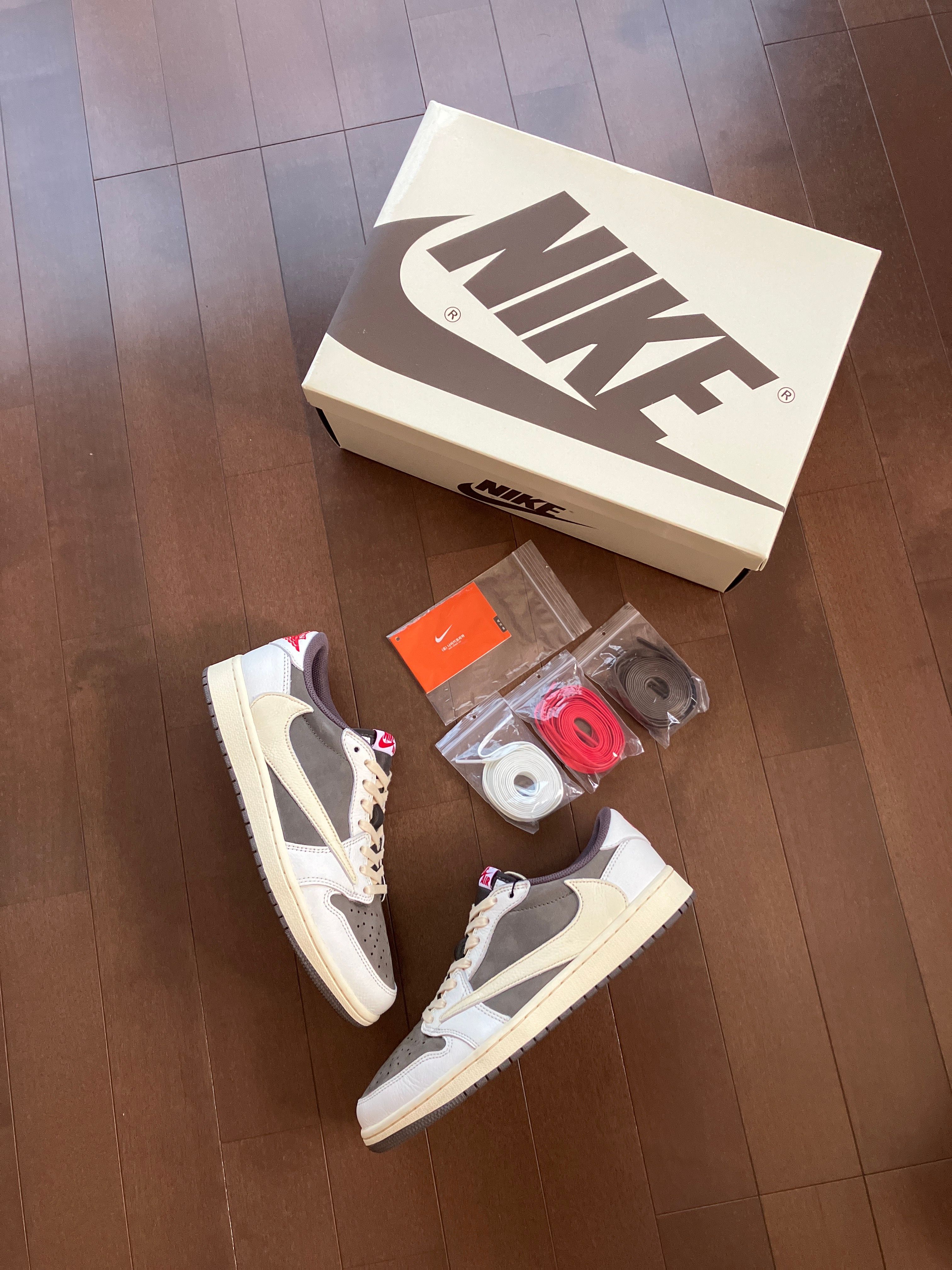 Travis Scott × Nike Air Jordan 1 Low OG SP "Reverse Mocha/Sail and Ridgerock"