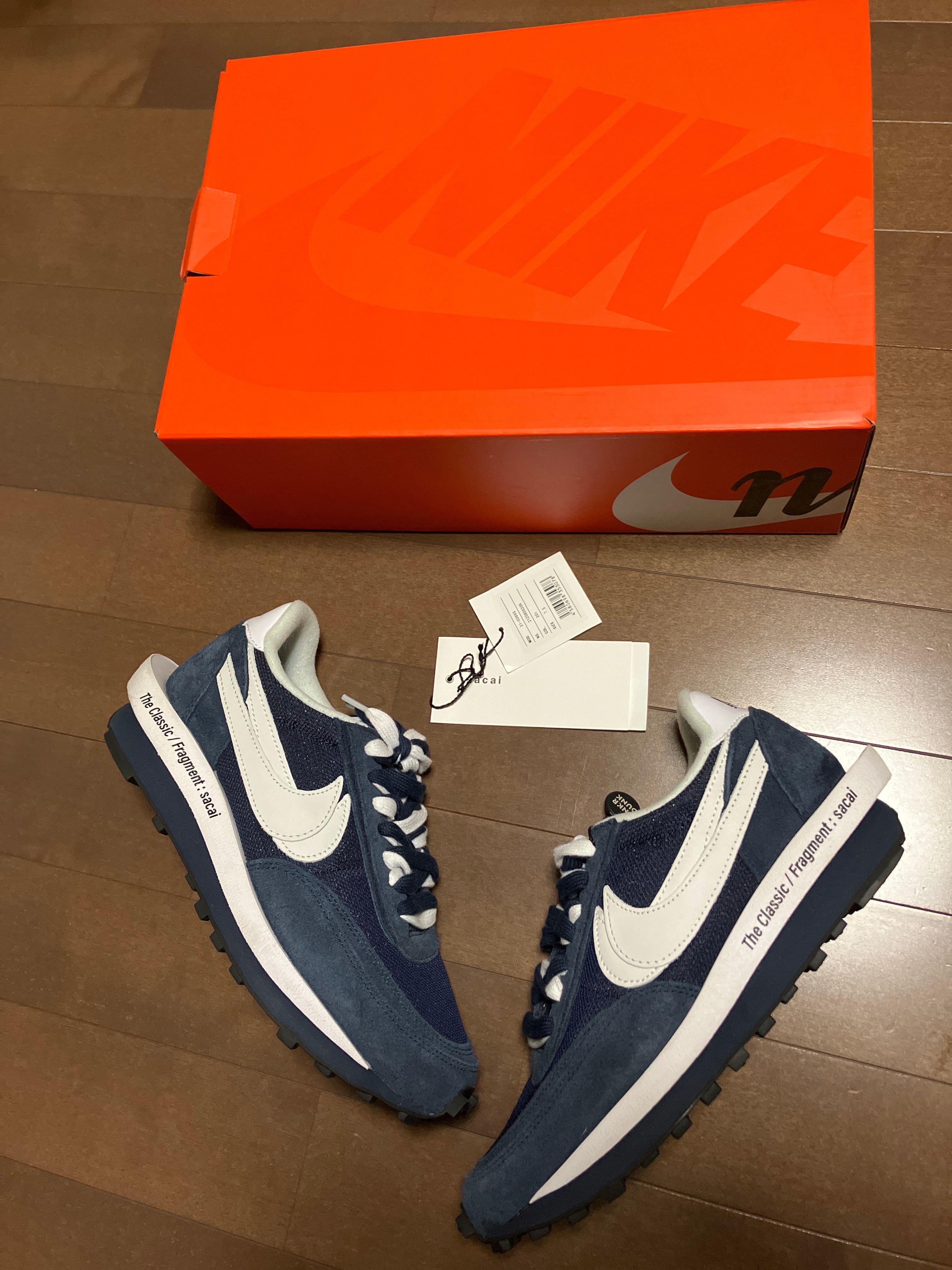 Fragment × sacai × Nike LD Waffle "Blackended Blue"