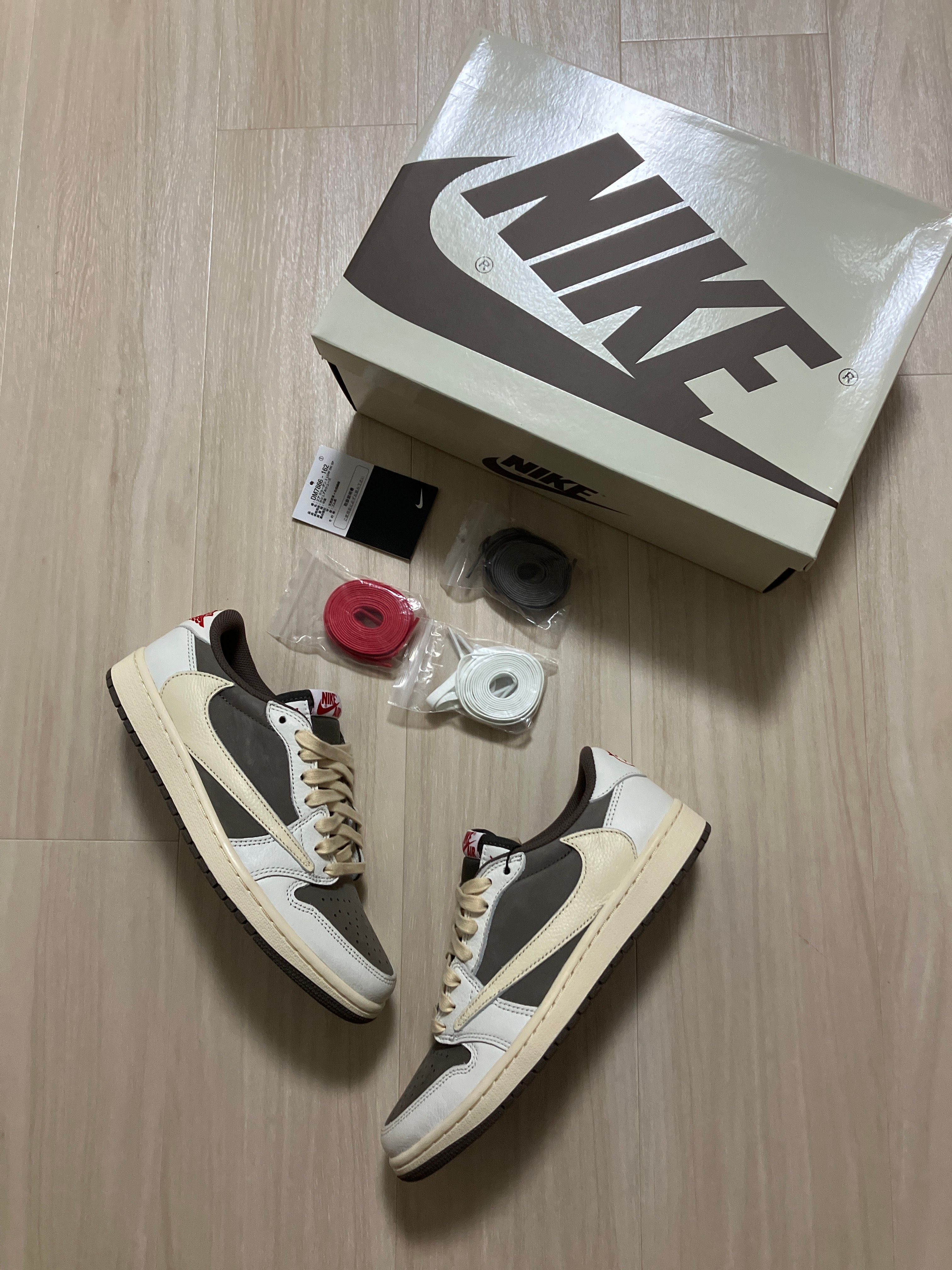 Travis Scott × Nike Air Jordan 1 Low OG SP "Reverse Mocha/Sail and Ridgerock"