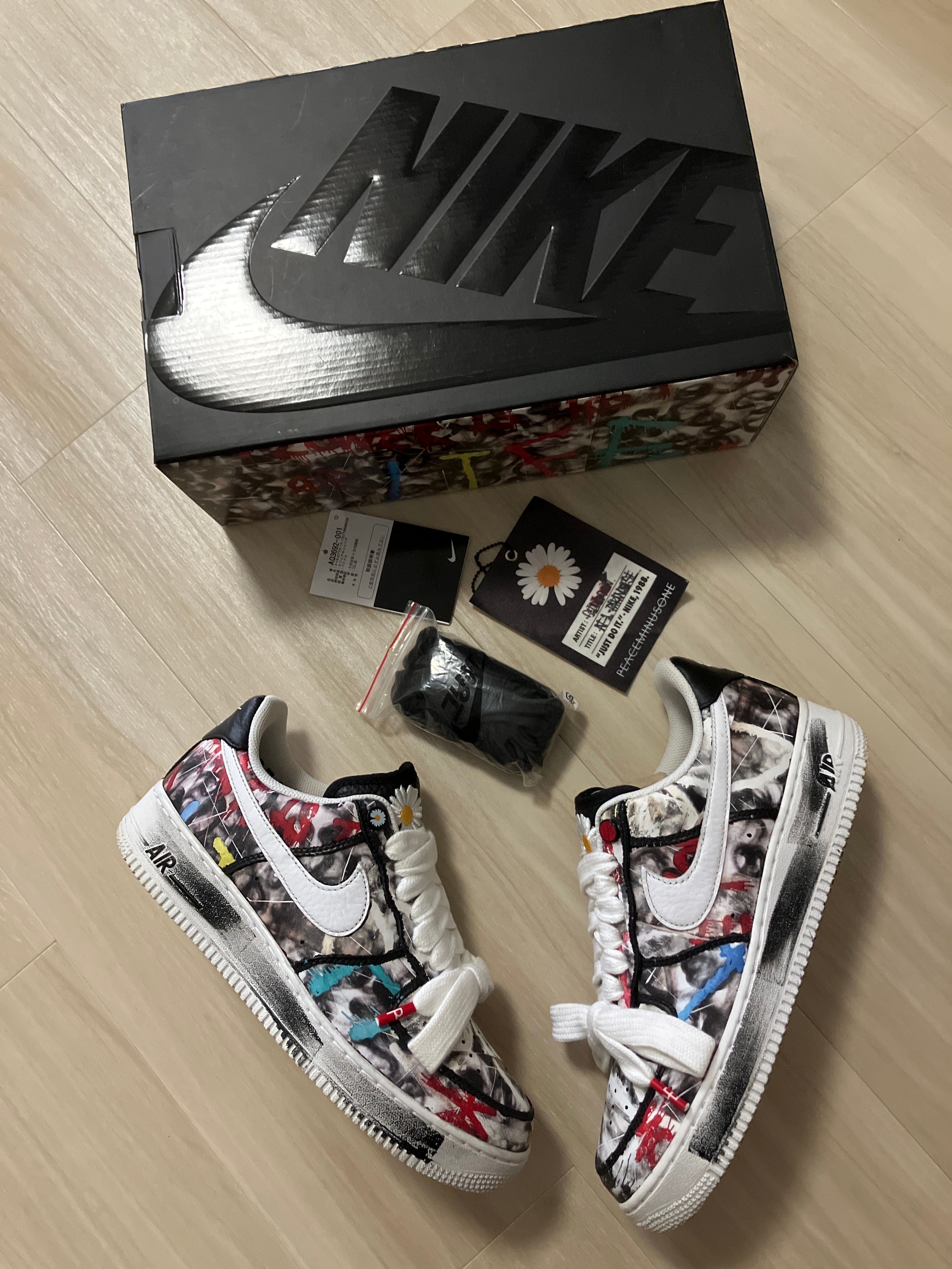 PEACEMINUSONE × Nike Air Force 1 Low Para Noise "Black" / G-DRAGON