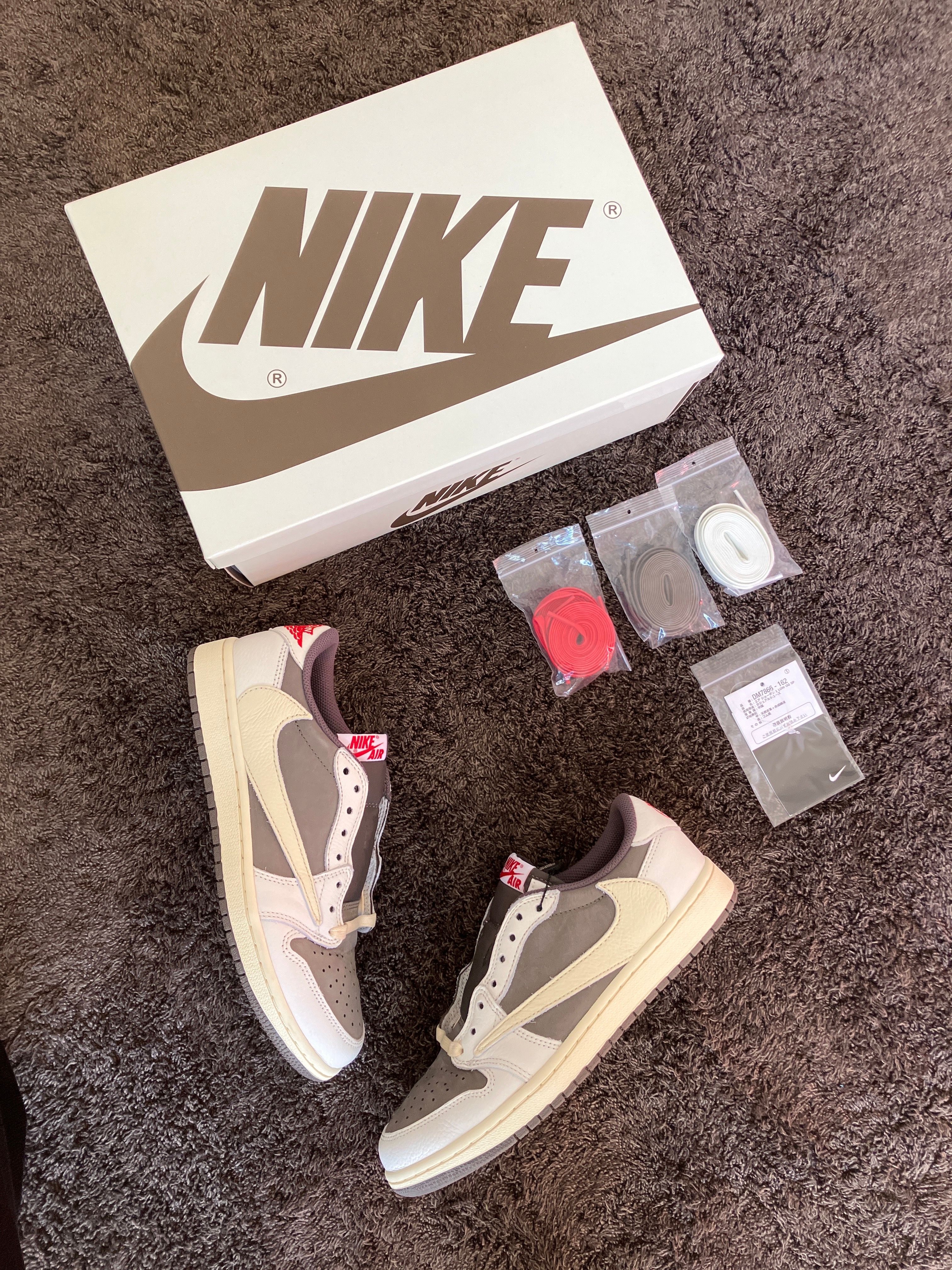 Travis Scott × Nike Air Jordan 1 Low OG SP "Reverse Mocha/Sail and Ridgerock"