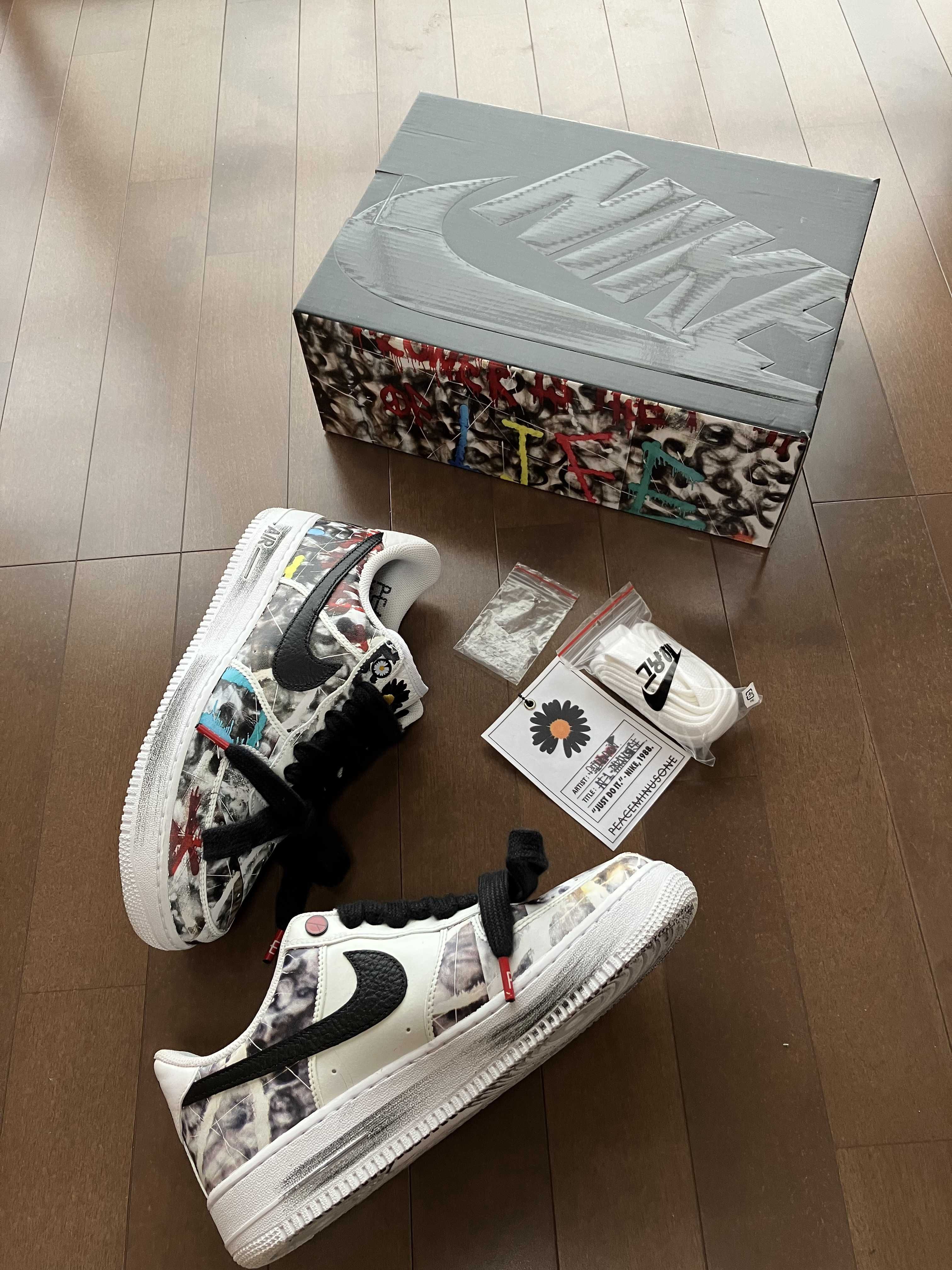 PEACEMINUSONE × Nike Air Force 1 Low "Para-noise/White/Black" / G-DRAGON