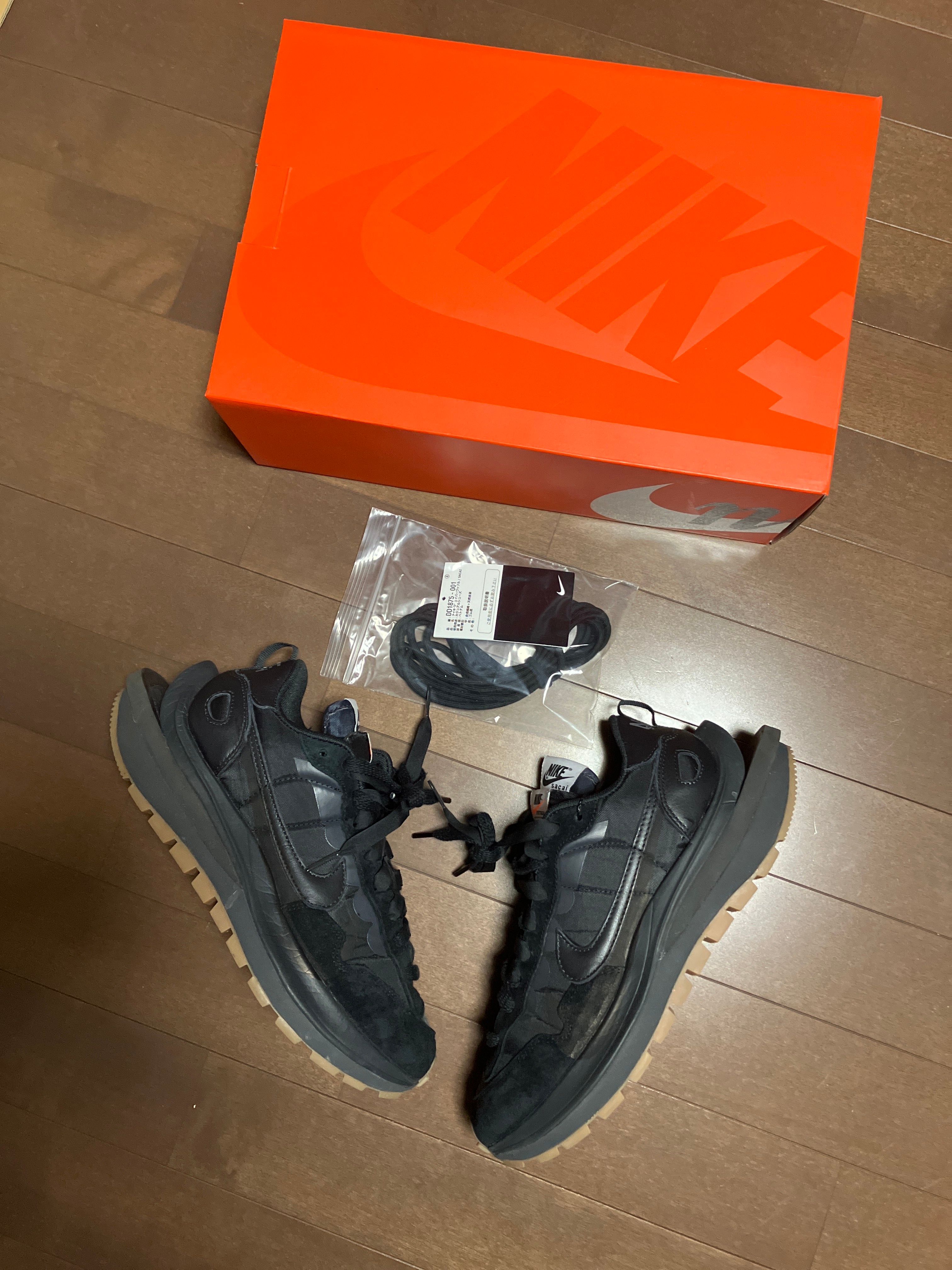 sacai × Nike VaporWaffle "Black Gum"
