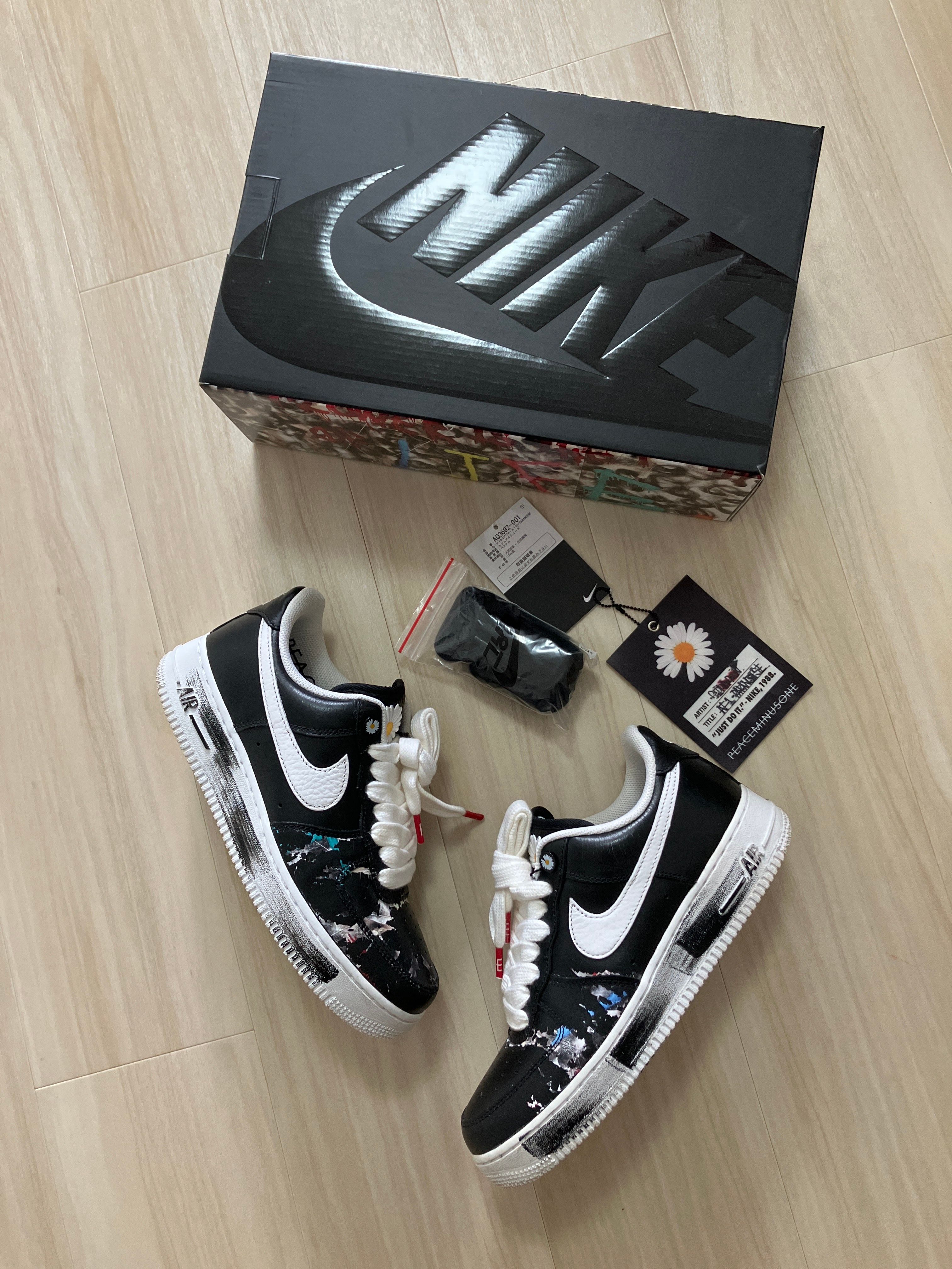 PEACEMINUSONE × Nike Air Force 1 Low Para Noise "Black" / G-DRAGON