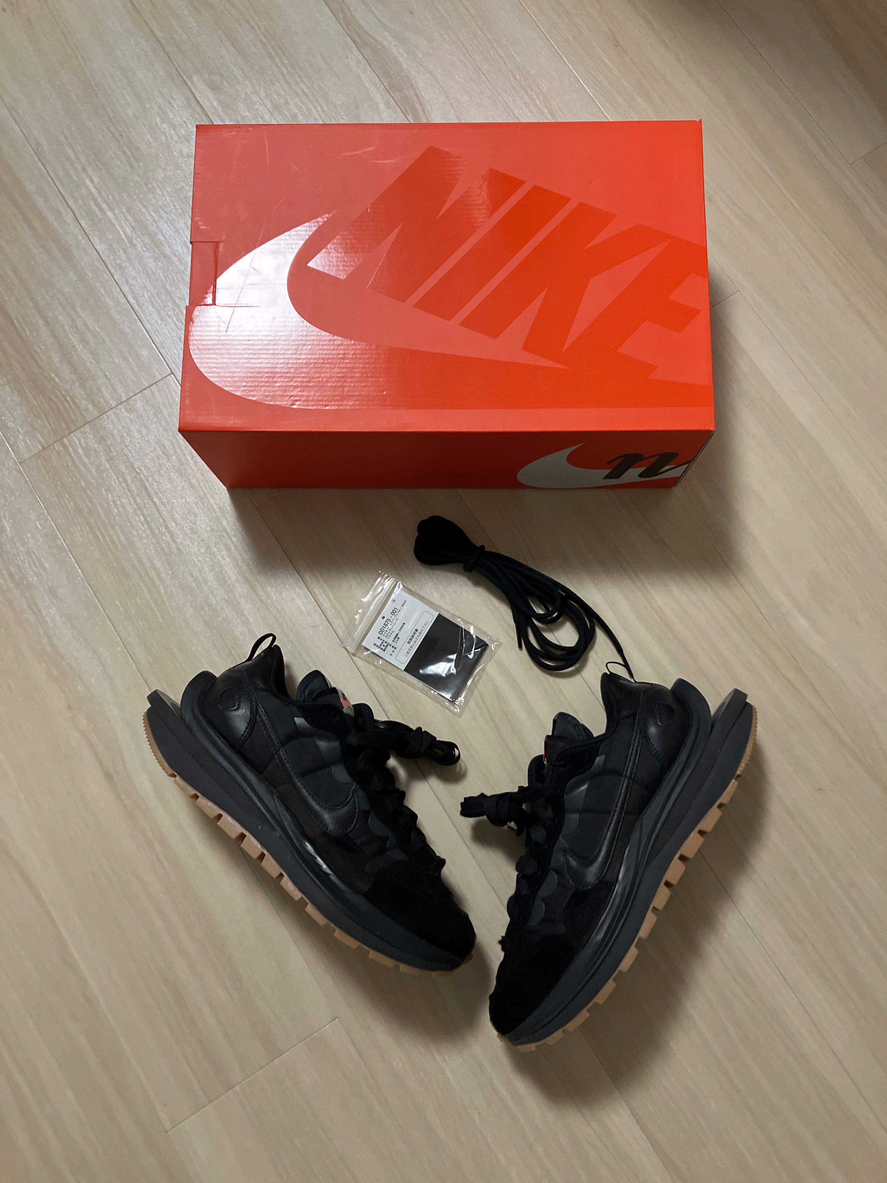 sacai × Nike VaporWaffle "Black Gum"