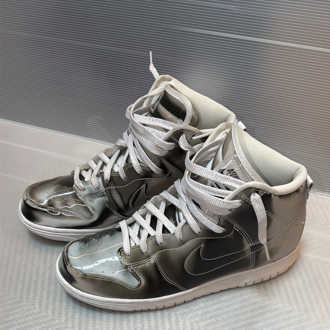 CLOT × Nike Dunk High "Silver/Flux"