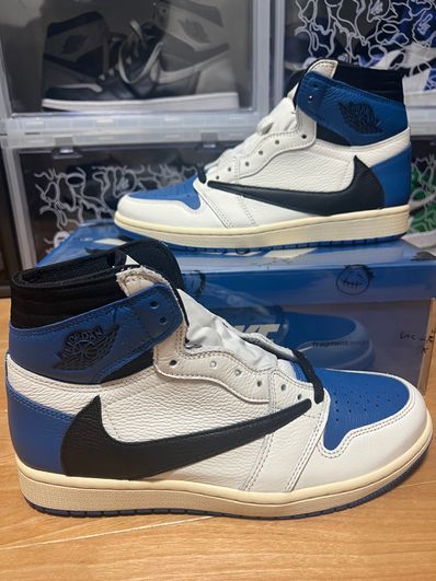 Travis Scott × fragment design × Nike Air Jordan 1 Retro High OG SP "Military Blue"