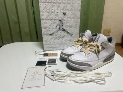 A Ma Maniere × Nike Women's Air Jordan 3 Retro SP "White/Medium Grey Violet Ore"